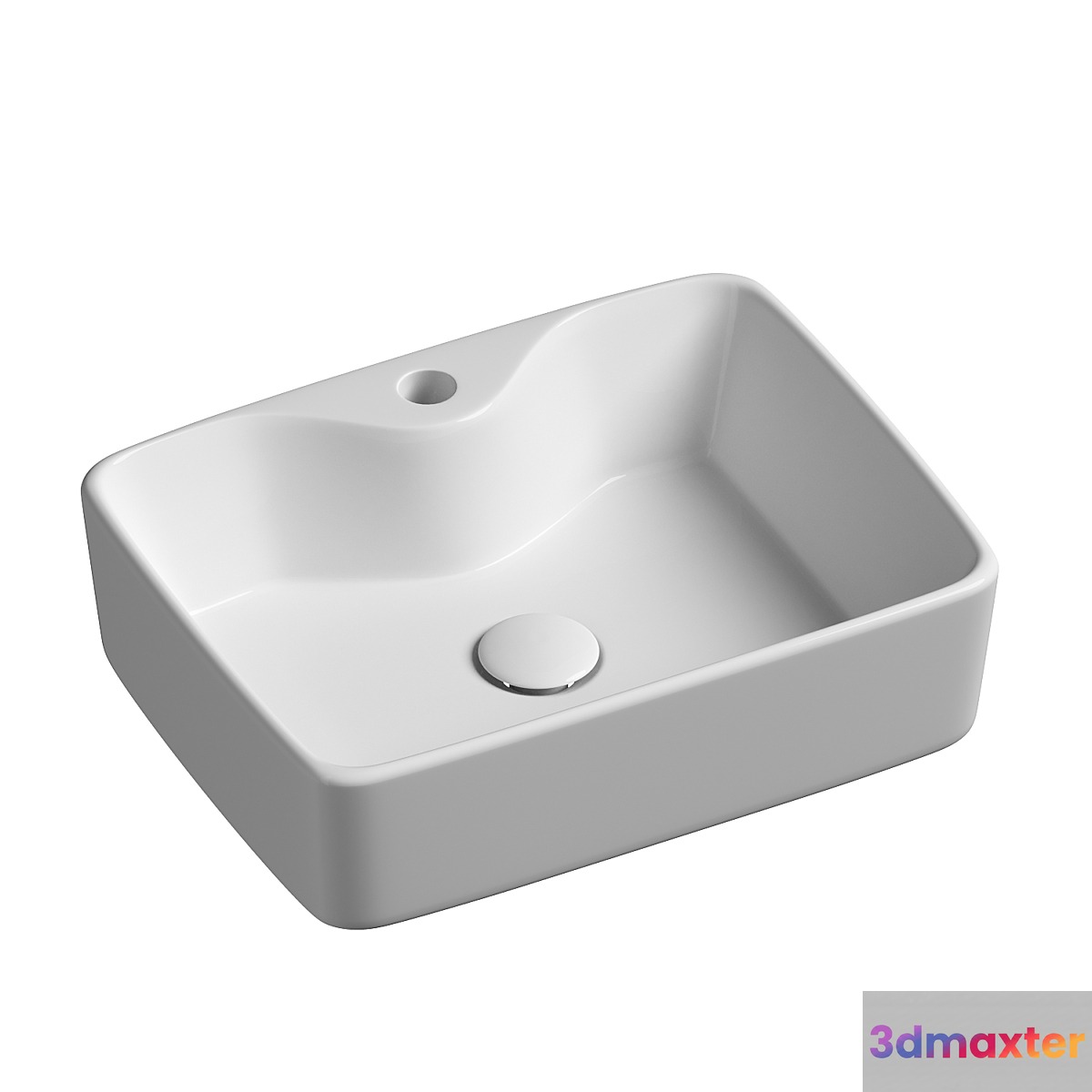 Washbasin Ceramica Nova Element CN6033 - No.2 3D Max
