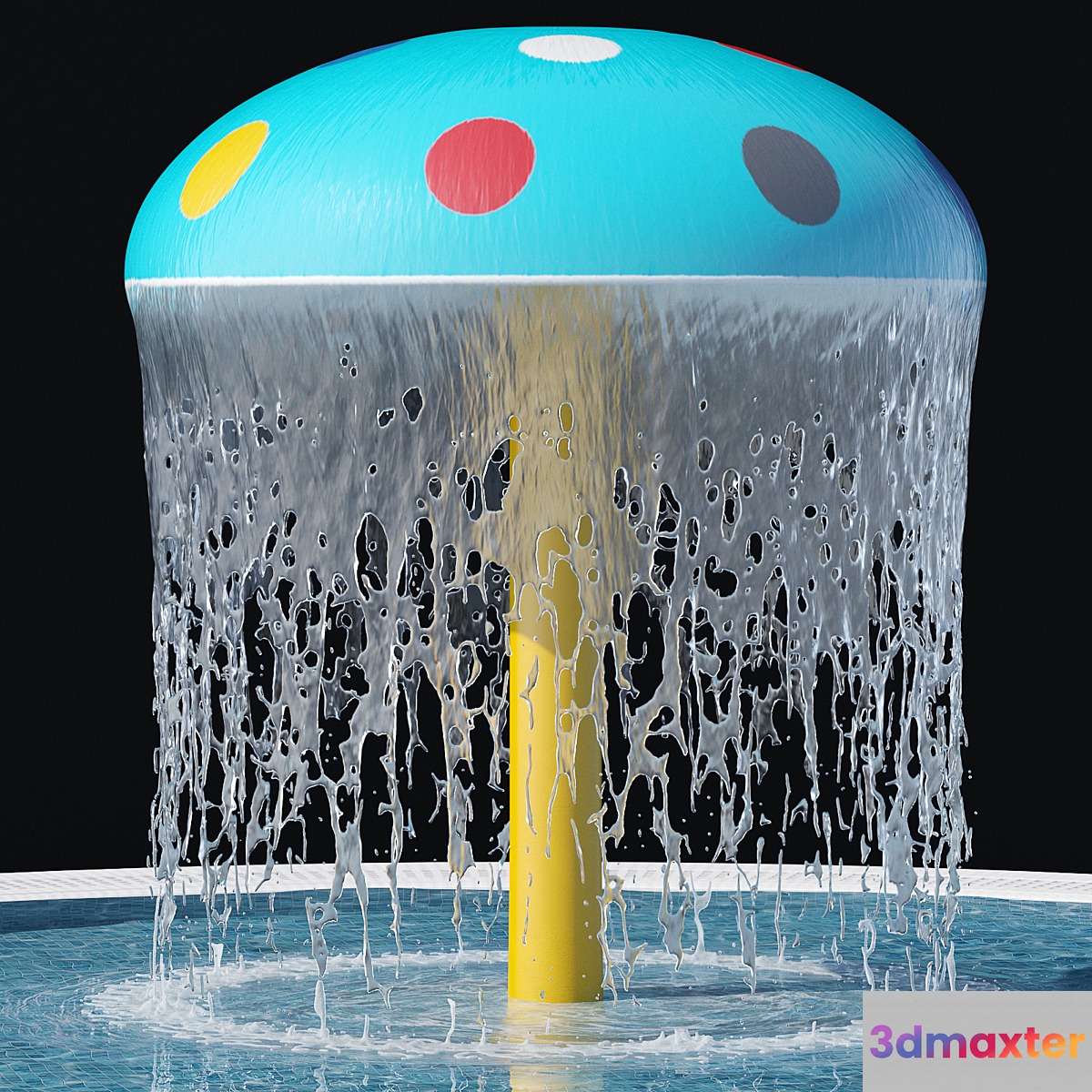 Water park mushroom 3D Max