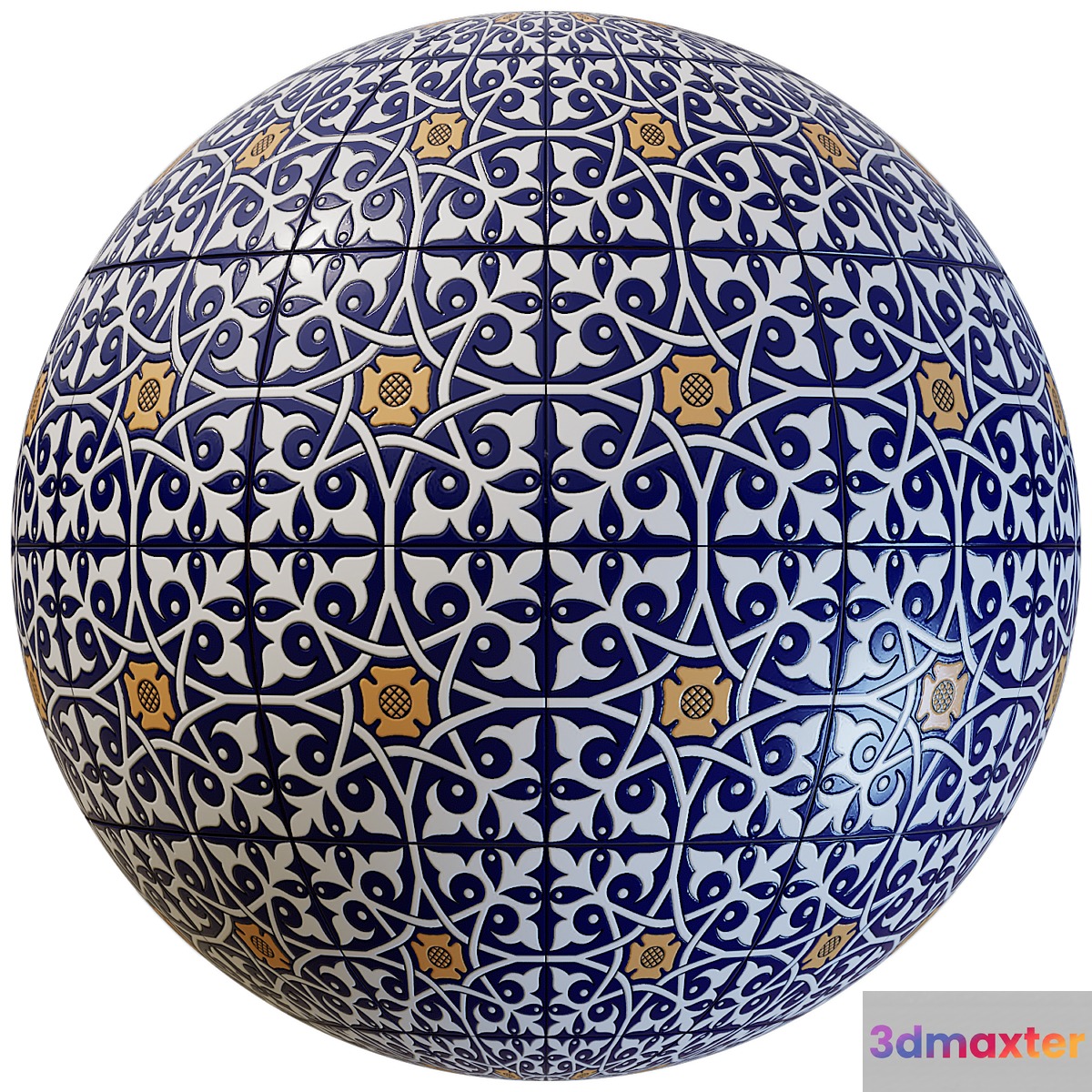 Patterned Tile 4k - Seamless 3D Max