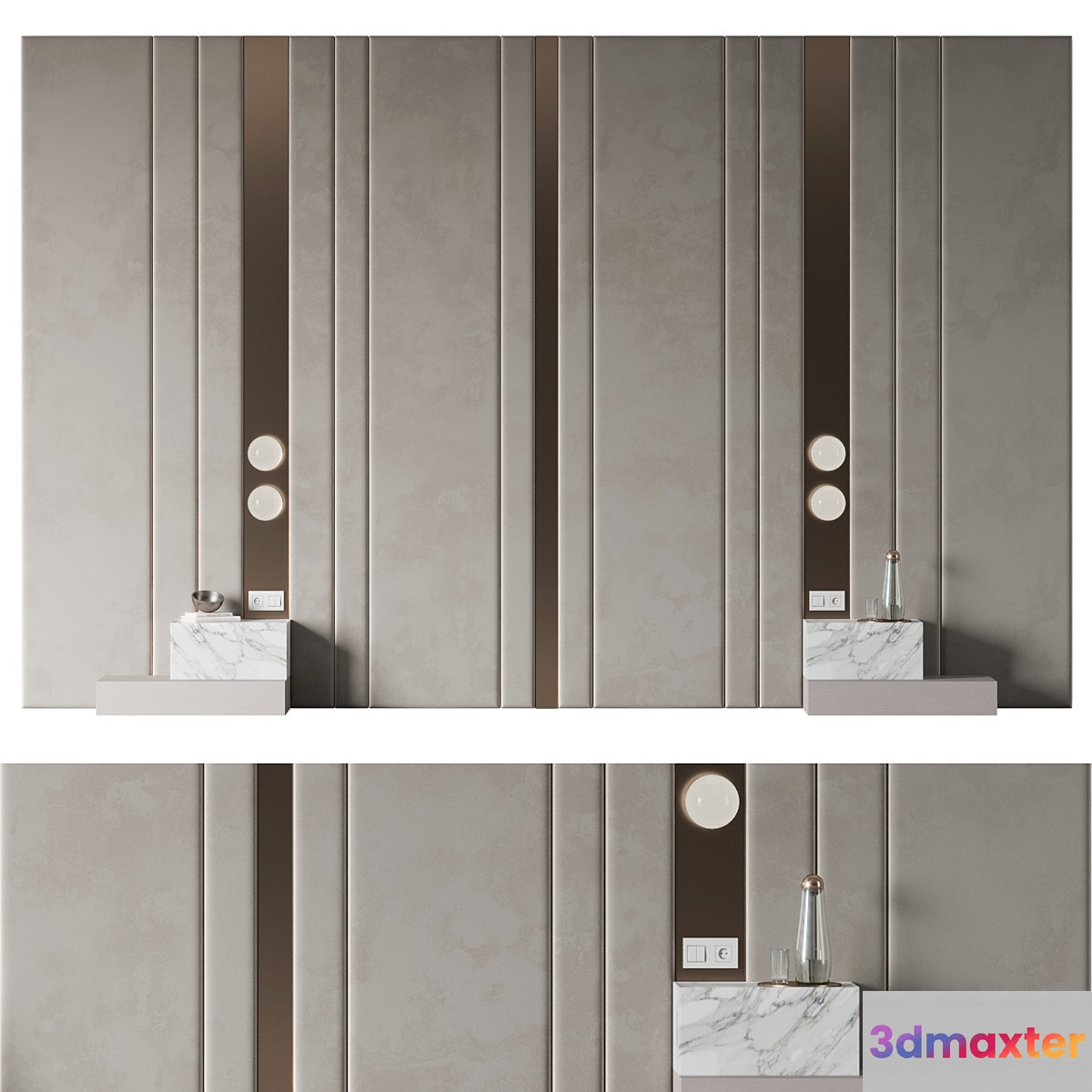 Headboard #10 - No.2 3D Max