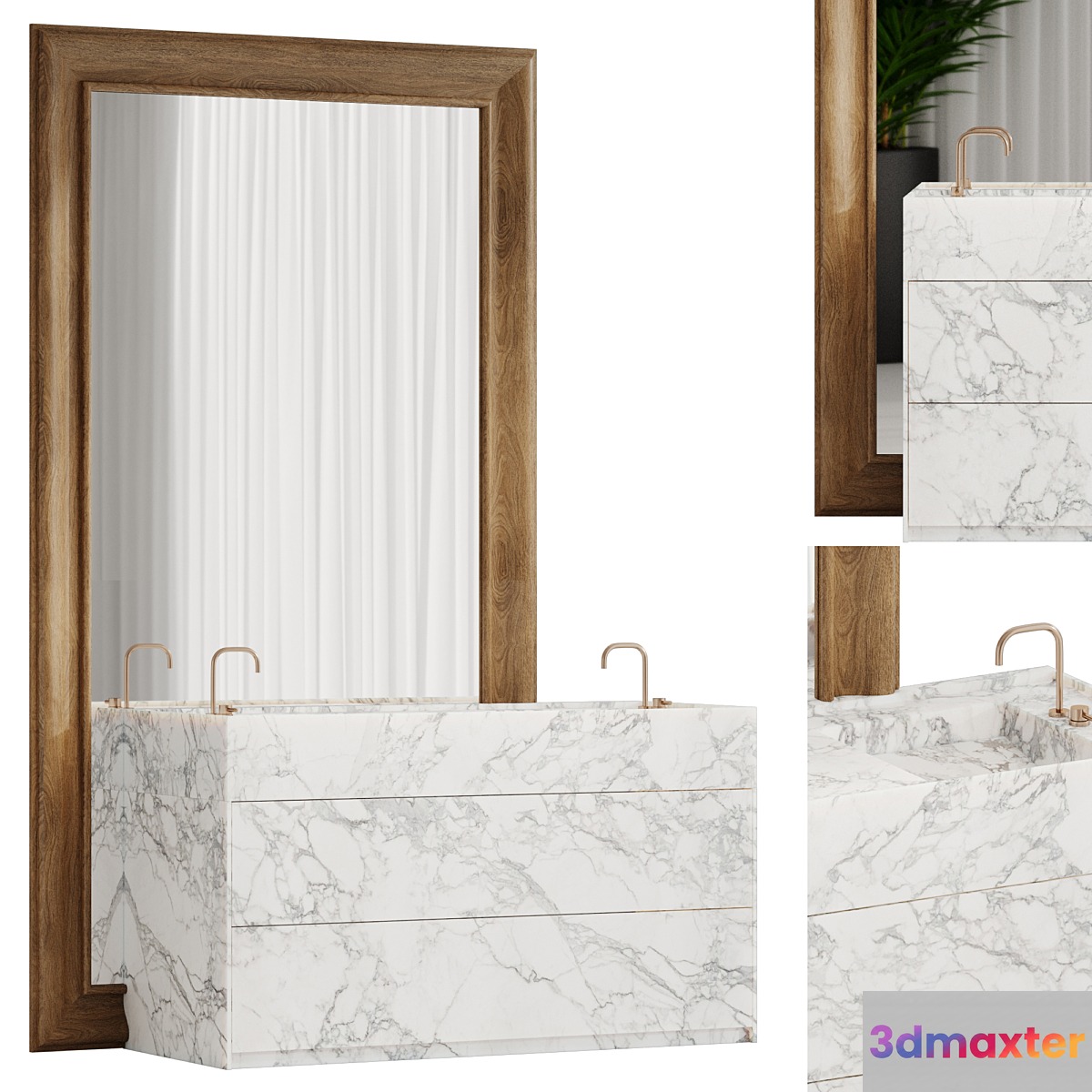 bathroom furniture 3D Max