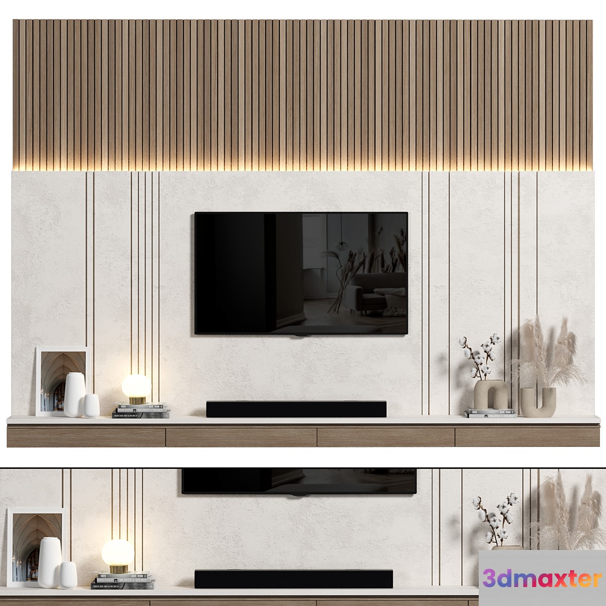 TV Wall 097 3D Max