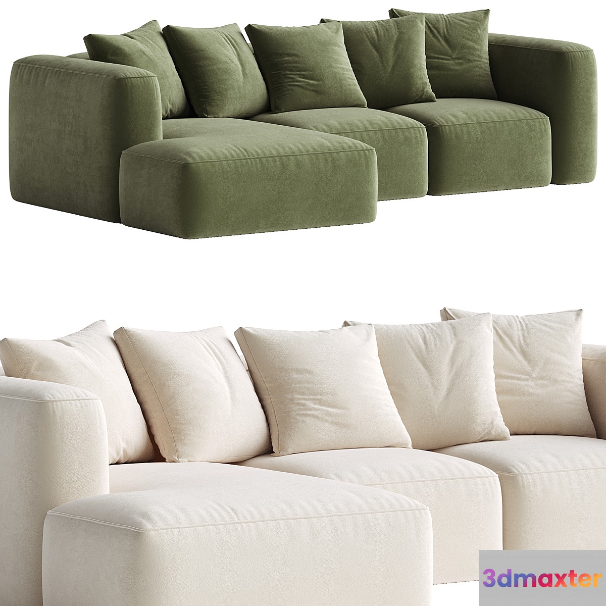 Downtime Corner Cinema Sofa 3D Max