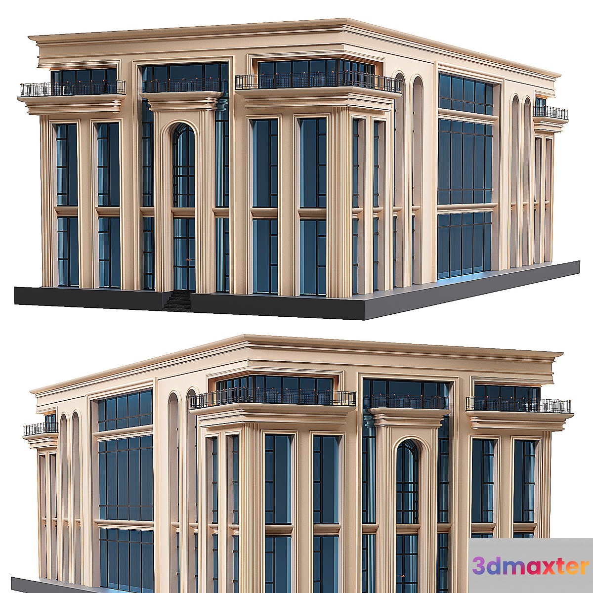 Threes tory office 5 3D Max
