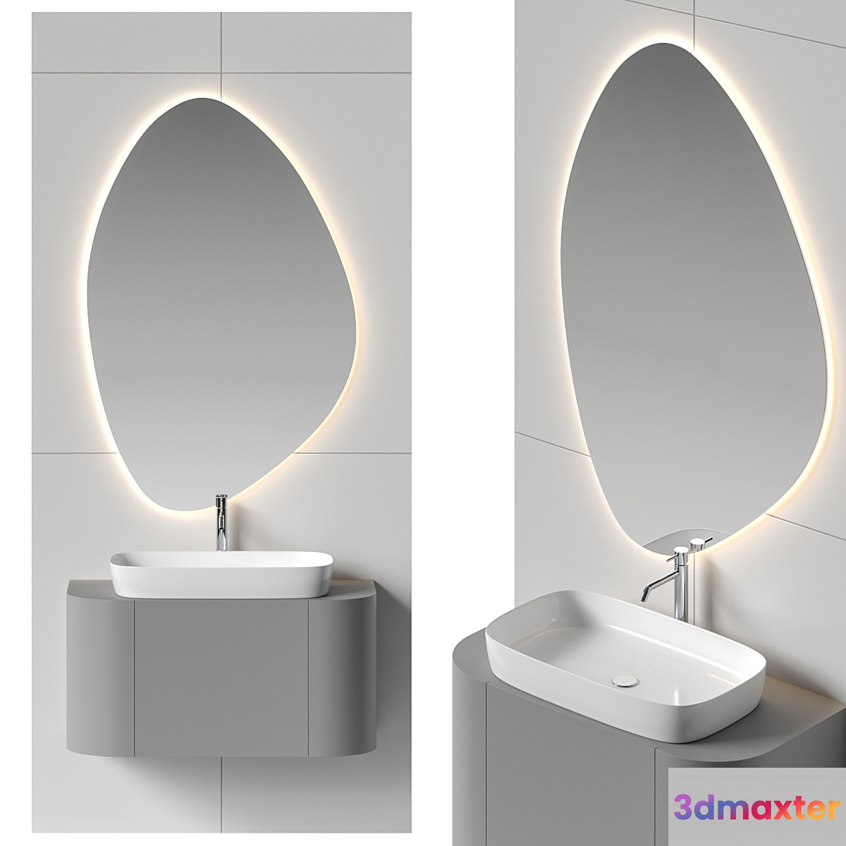 Bathroom set 47 3D Max