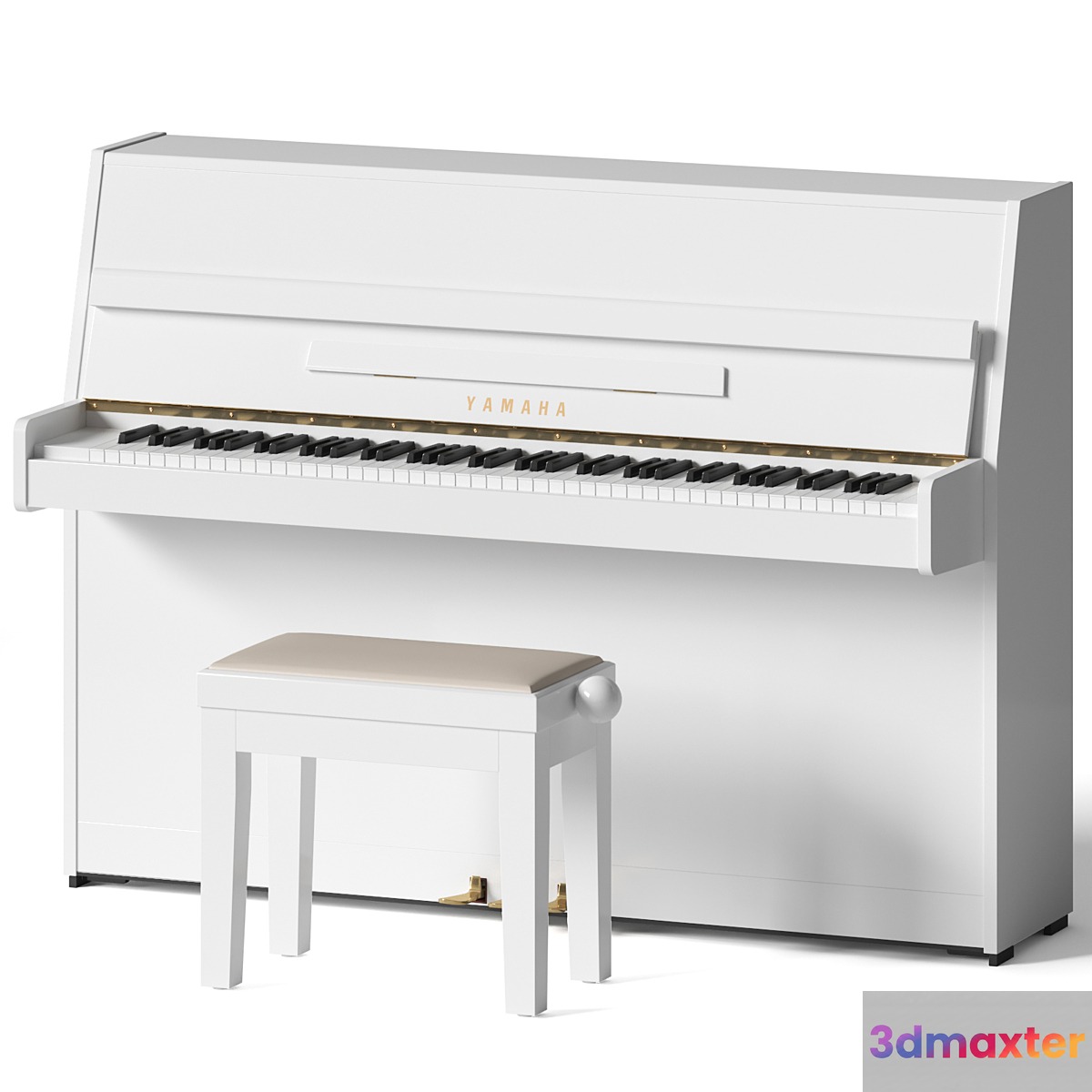 YAMAHA JU109 PE white 3D Max