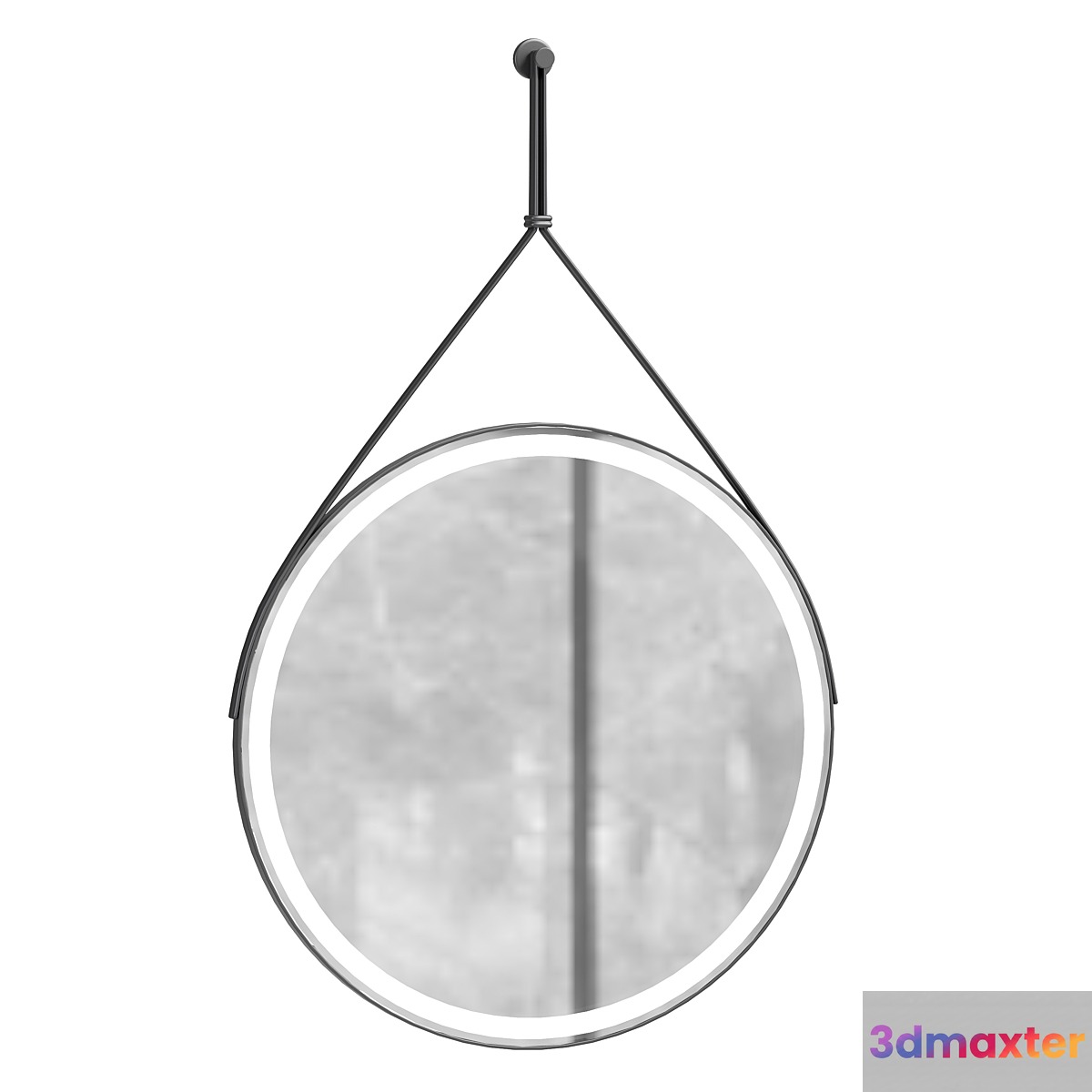 Amara Bainbridge 600mm Round LED Mirror With Demister Pad 3D Max