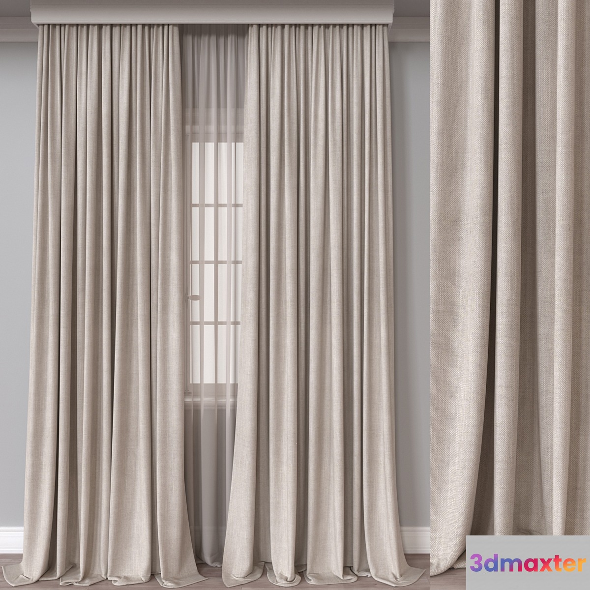Curtain A801 3D Max