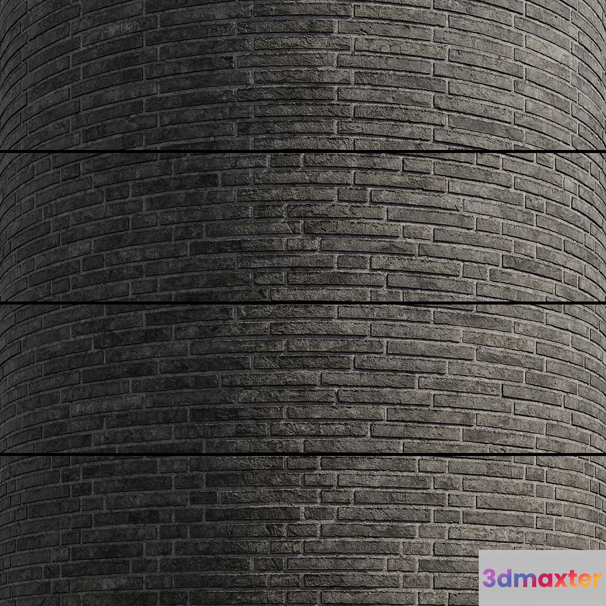 Brick Rigel Graphite 3D Max