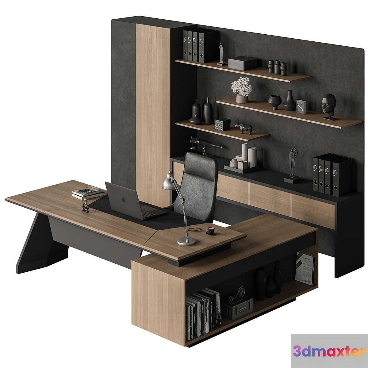 Boss Desk - Office Furniture 513 - No.2 3D Max