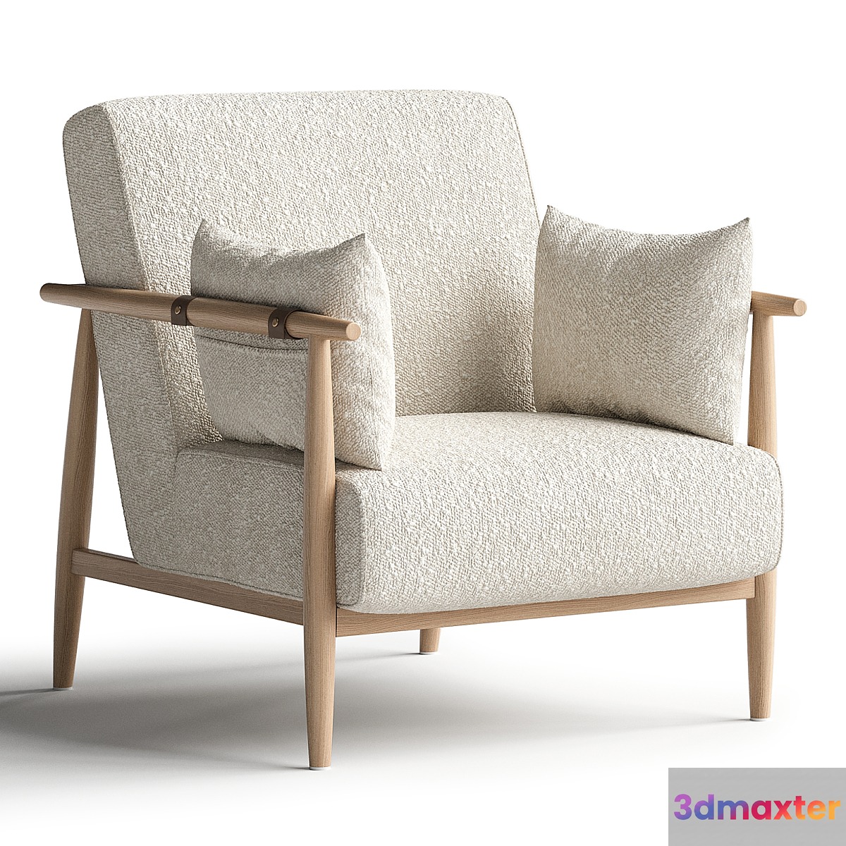 Sirolo oak armchair 3D Max