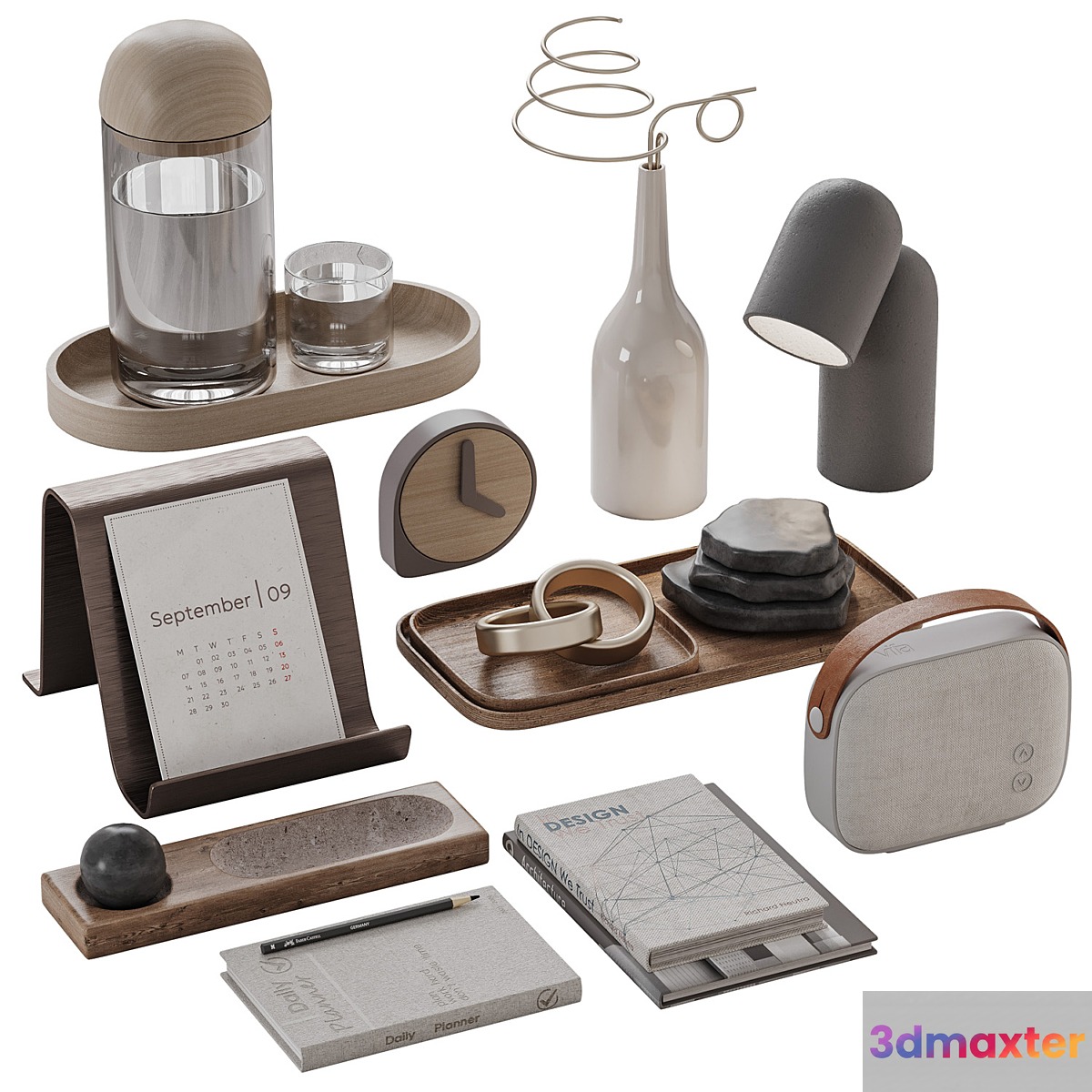 90 Decorative Coffee Table Set 3D Max