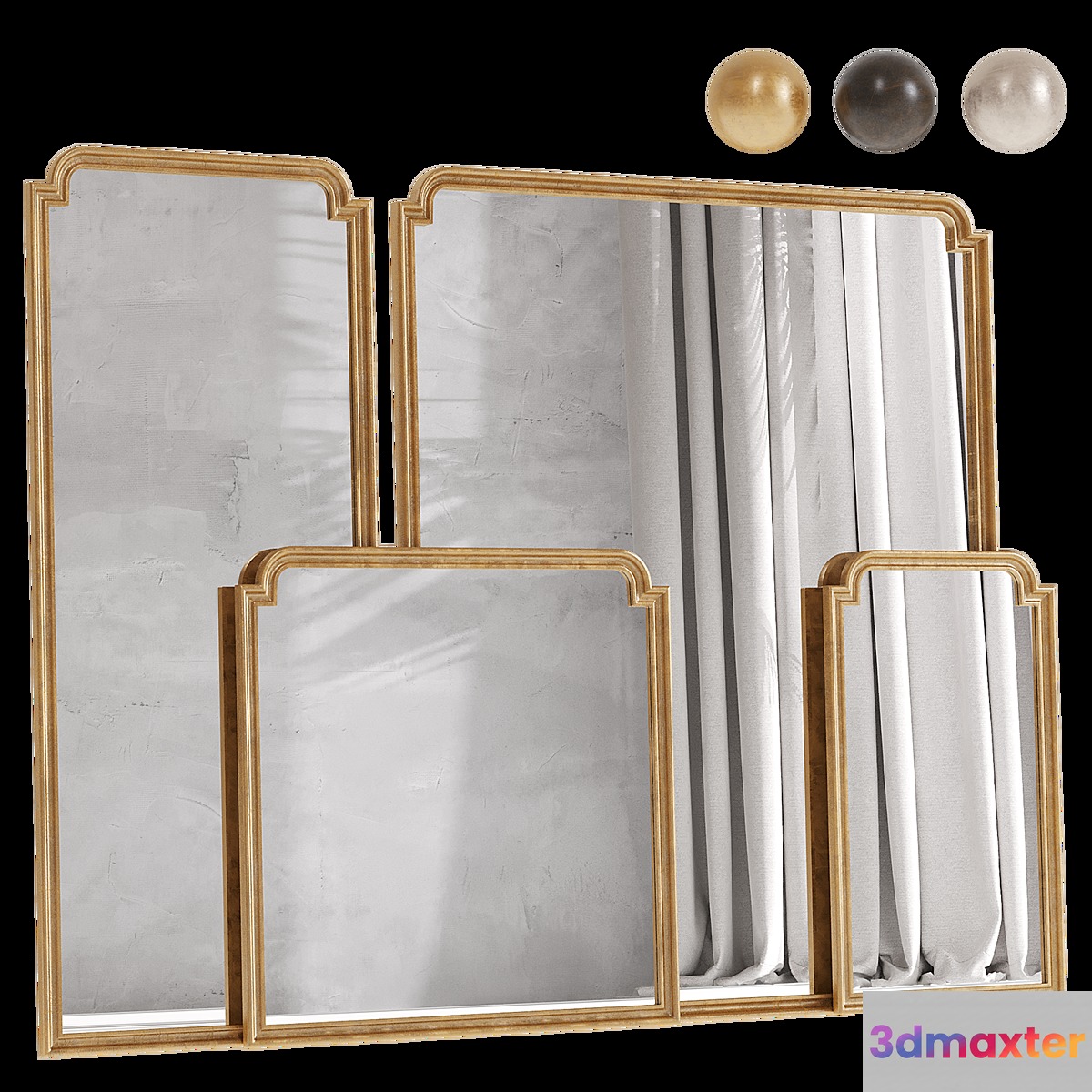Aperture Mirror Set 3D Max