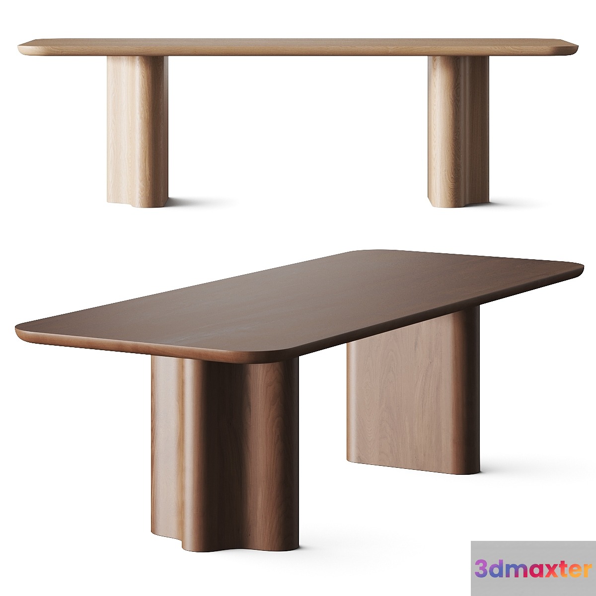 Crate and Barrel Carena Dining Table 3D Max