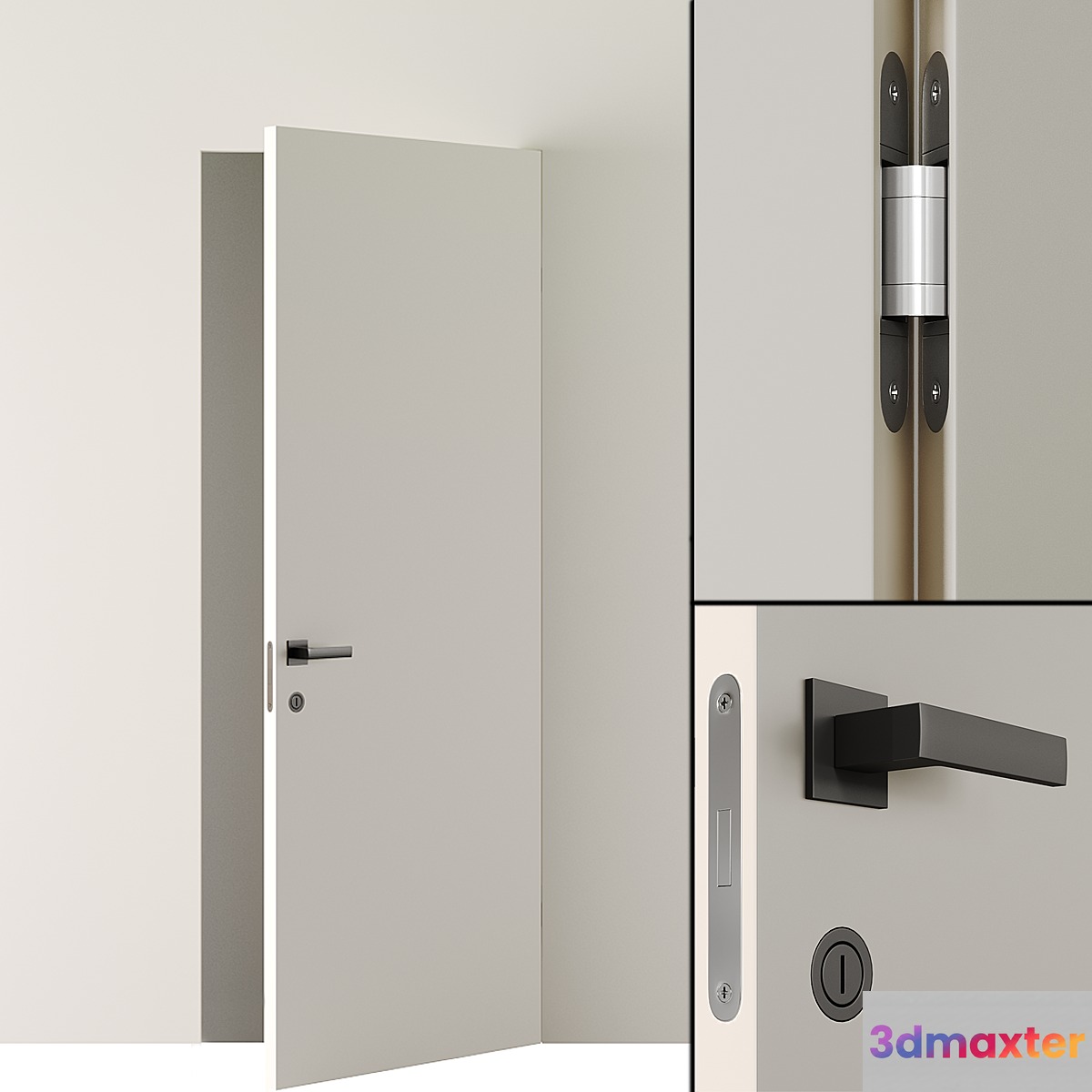 Concealed door. 3D Max