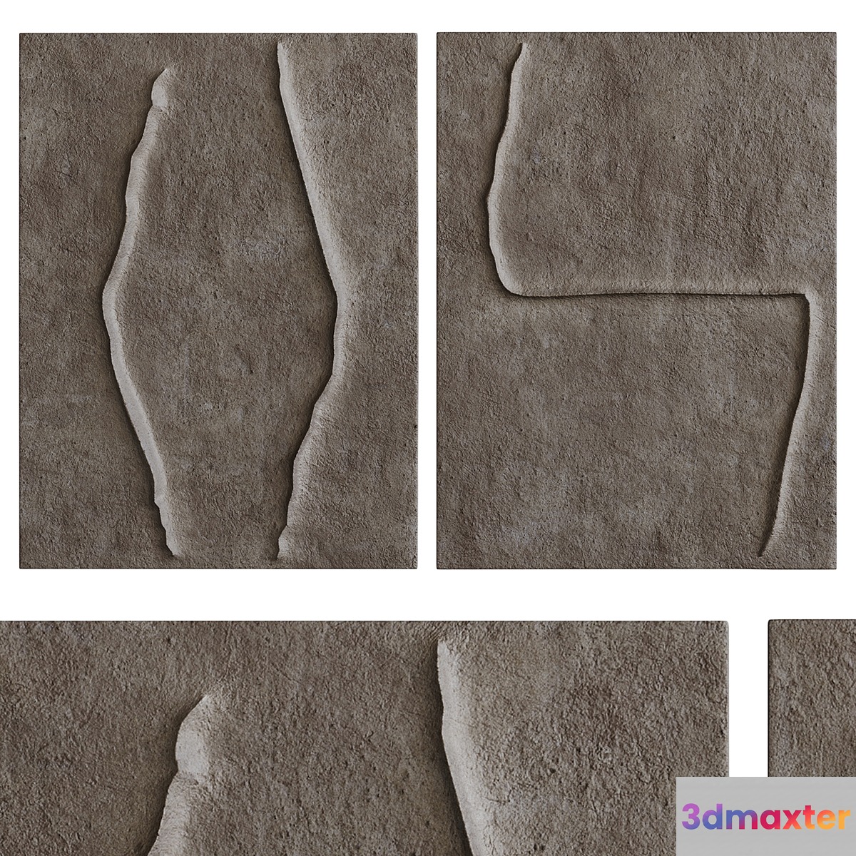 Abstract painting set02 3D Max