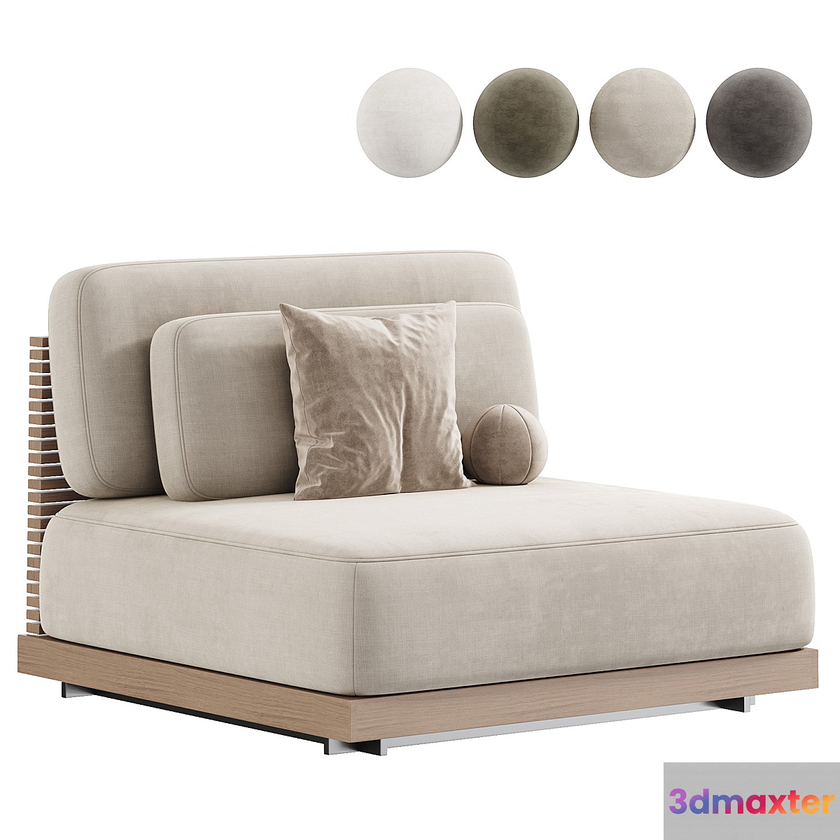 Caicos Armchair - No.2 3D Max
