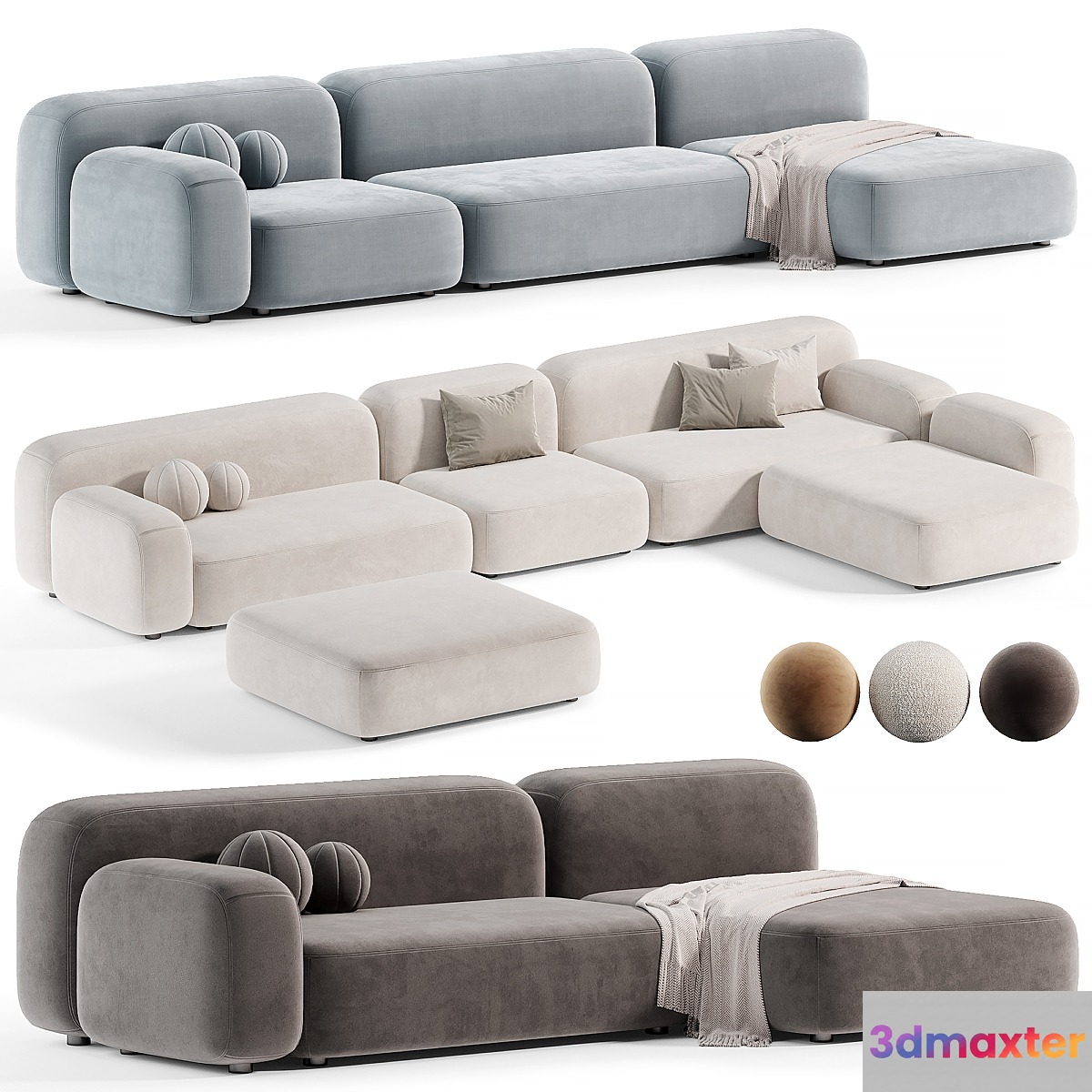 Modular Sofa Ribble-3 by Divan Modular Sofa Ribble-3