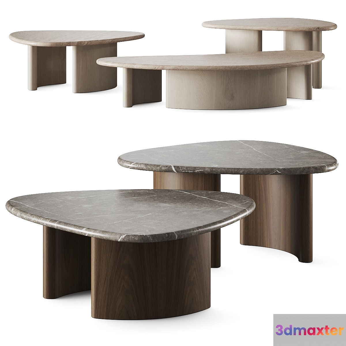Castilleja Archipelagos Coffee Tables 3D Max