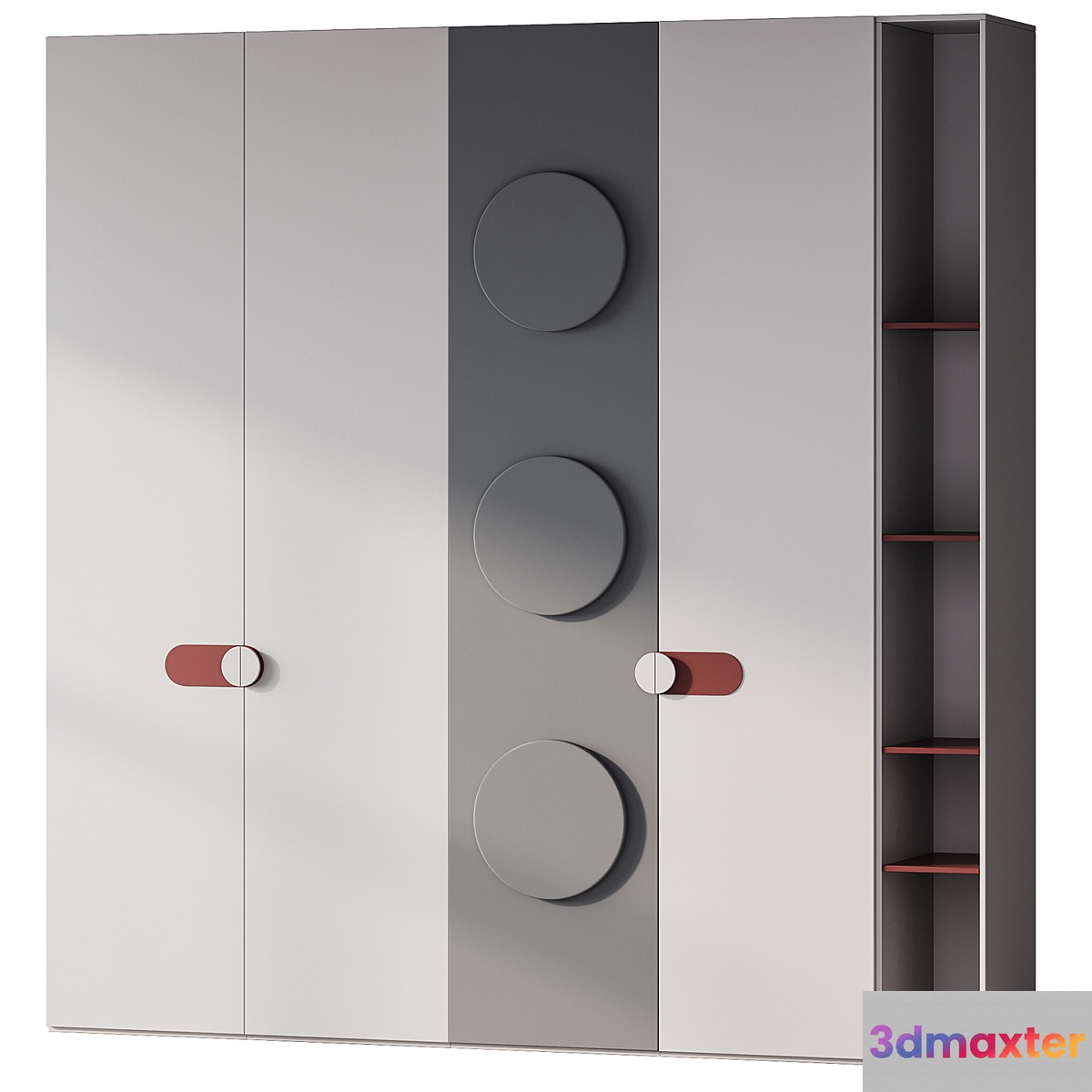 91 Wardrobe Composition with shelves 3D Max