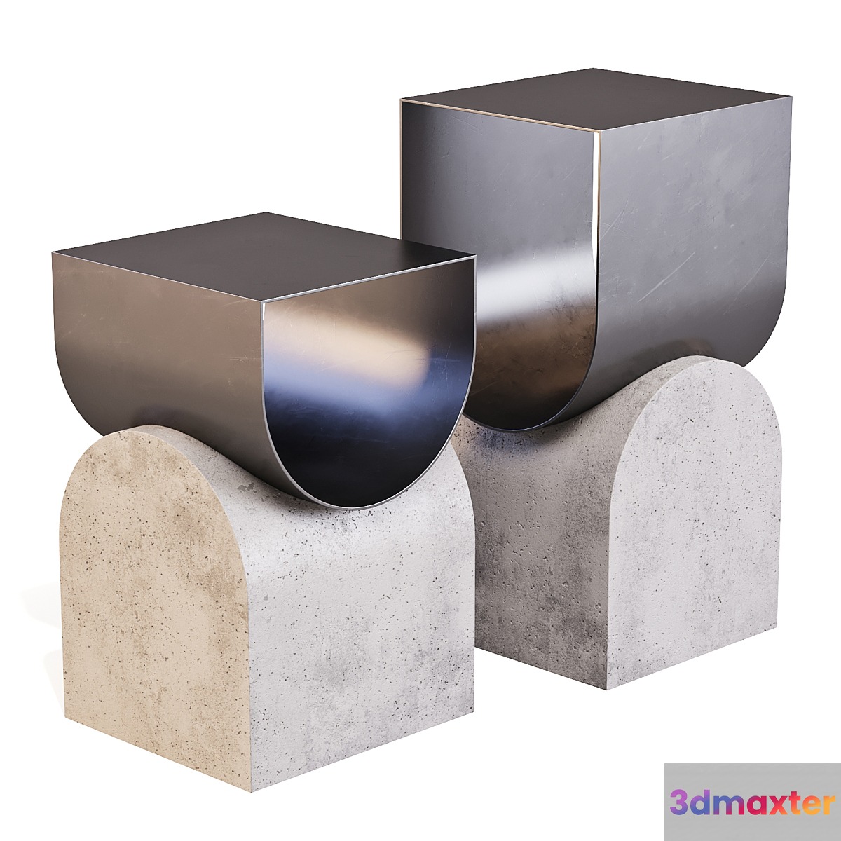 Bonaldo: Vague - Side Tables 3D Max