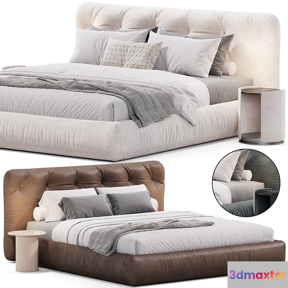 Vittoria Double Bed by Emmebi 3D Max