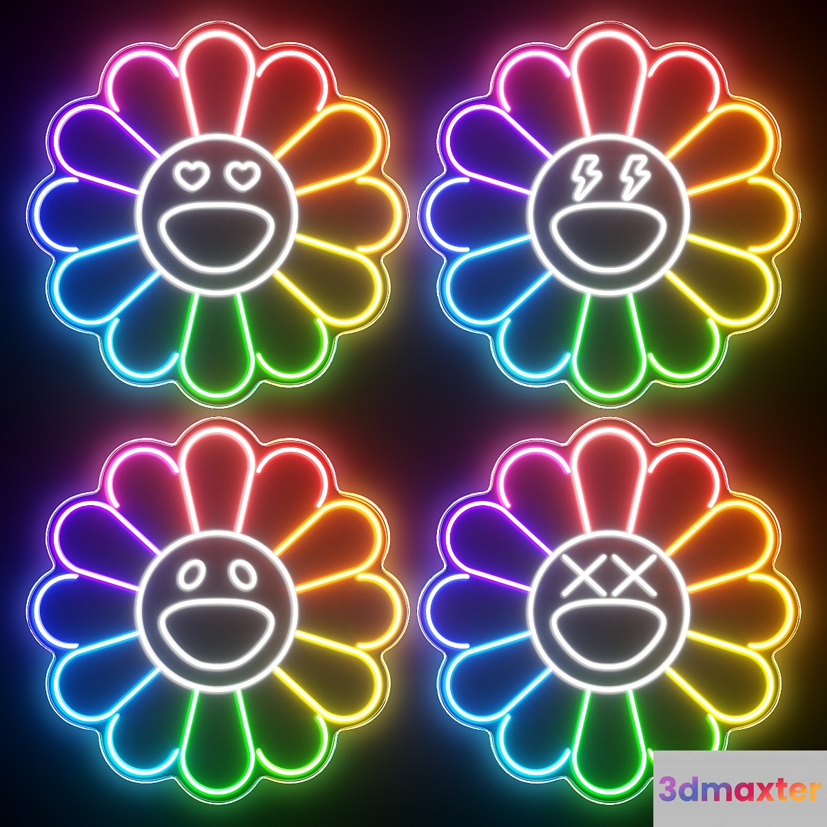 KAWS Sunflower Neon Signs