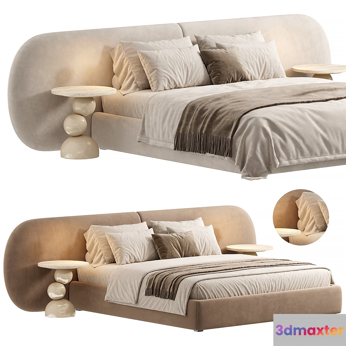 Bed MAlbina 3D Max