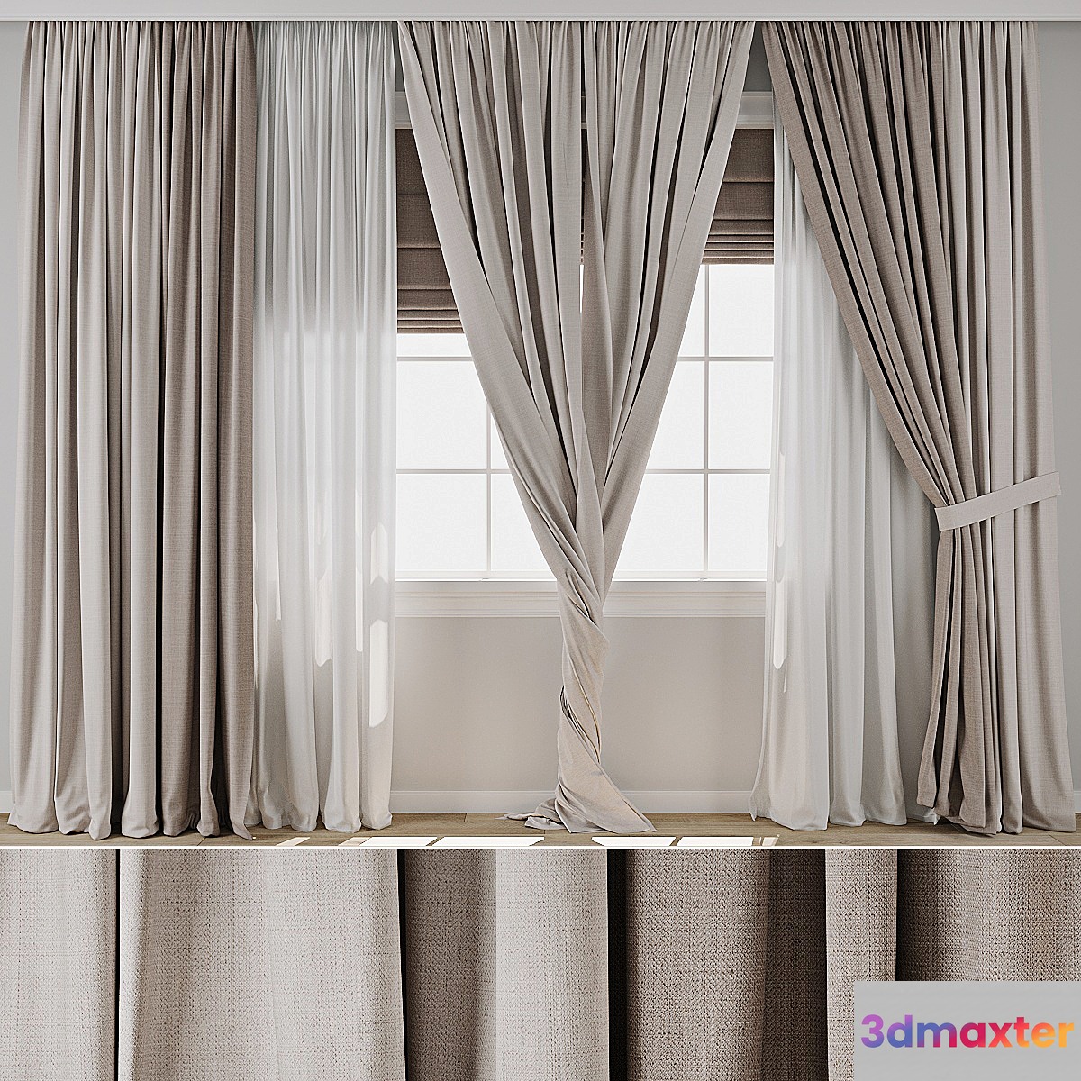 Curtain 853 3D Max