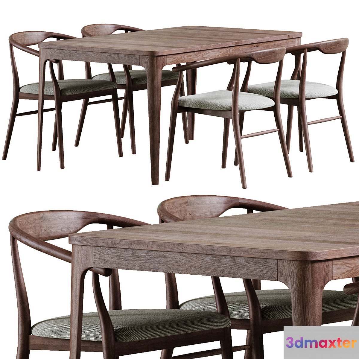 New York Table and Turin Chair by deephouse 3D Max