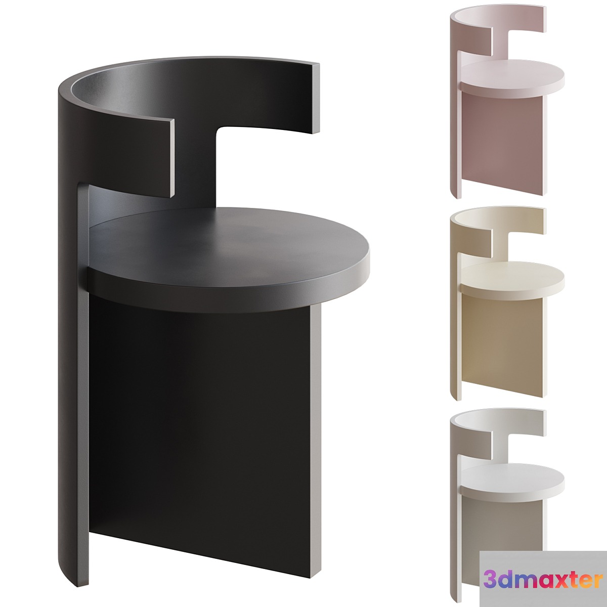 Boho Chair by Ann Demeulemeester for Serax 3D Max