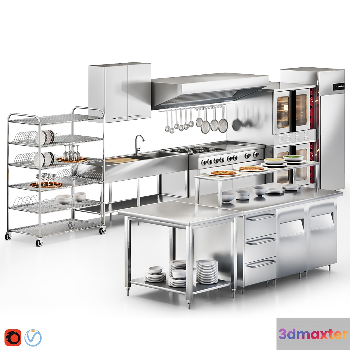 Cafe equipment 02 3D Max