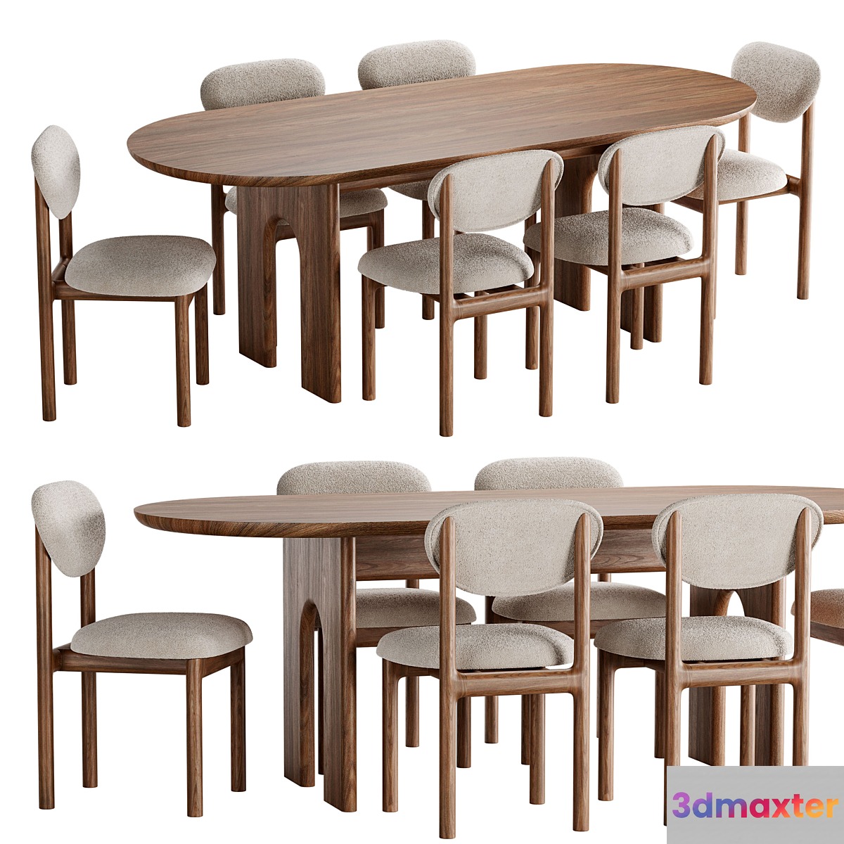 Bult table and chair - No.2 3D Max