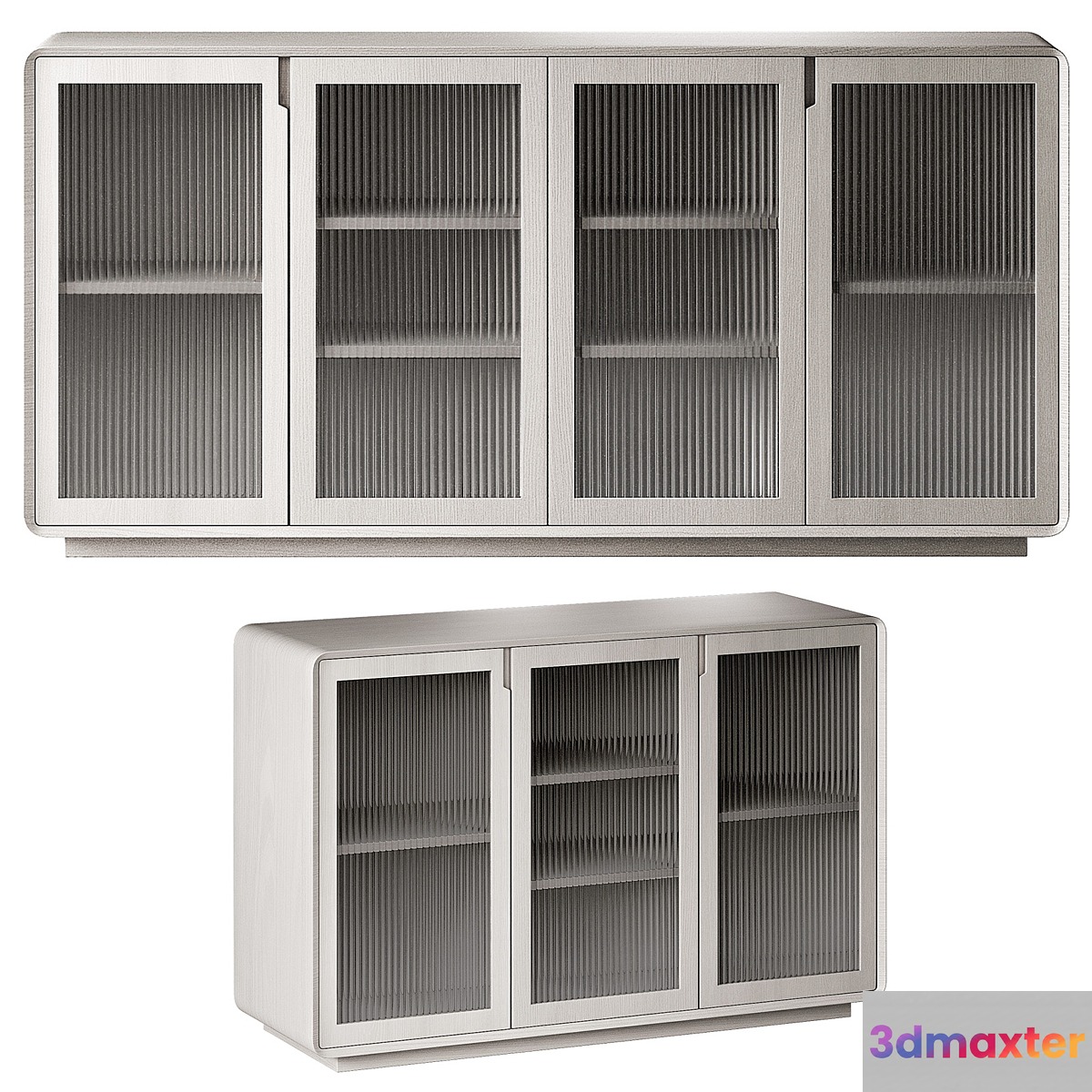 Chest of drawers Modern Wood Sideboard 3D Max
