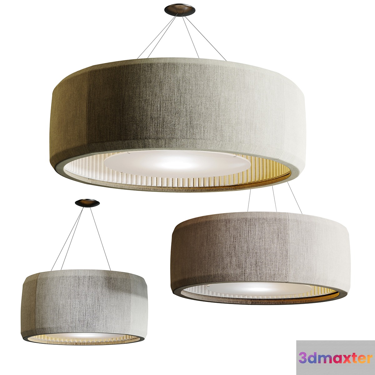 Luceplan Silenzio Hanglamp 3D Max
