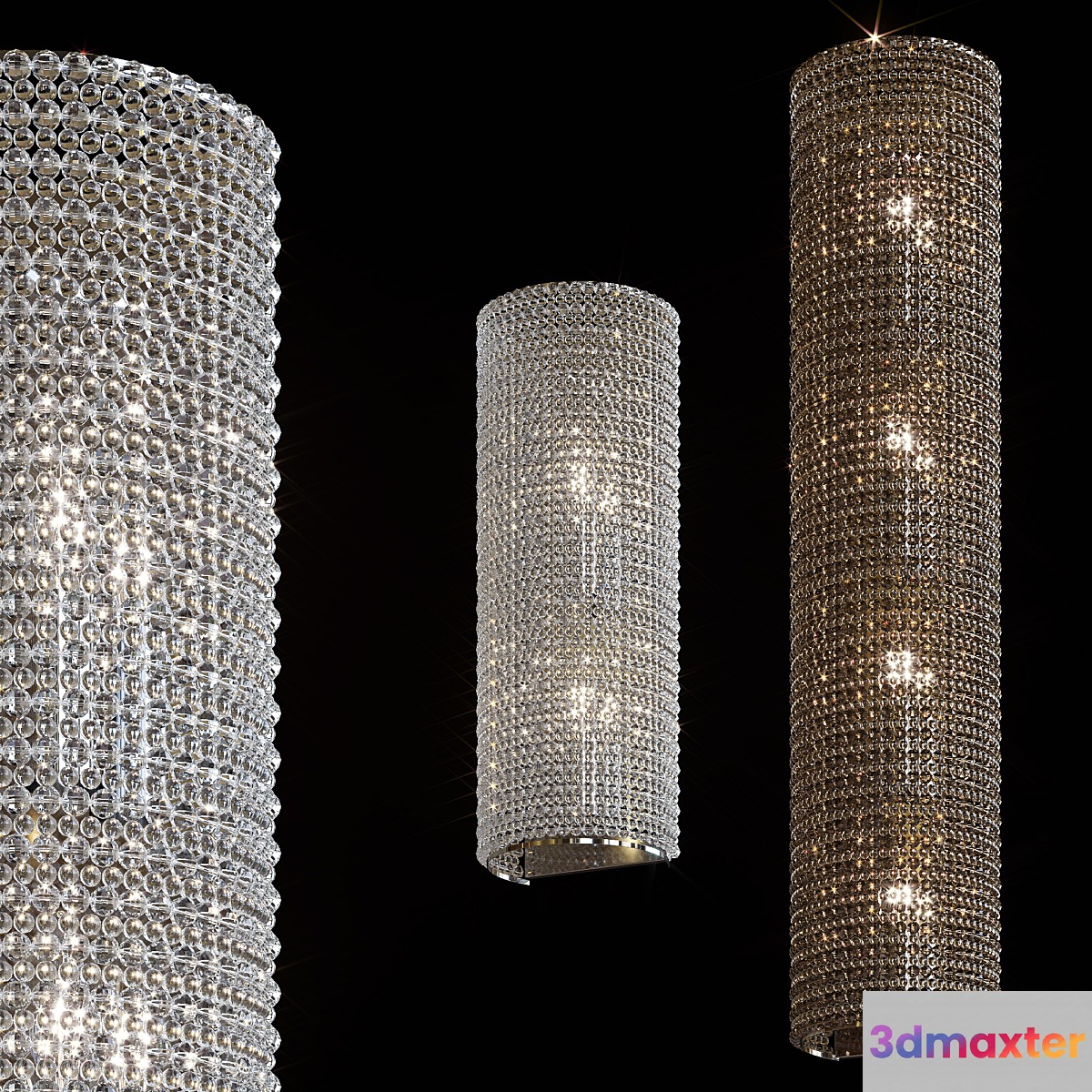 Luxury Crystal Wall Lamp 3D Max