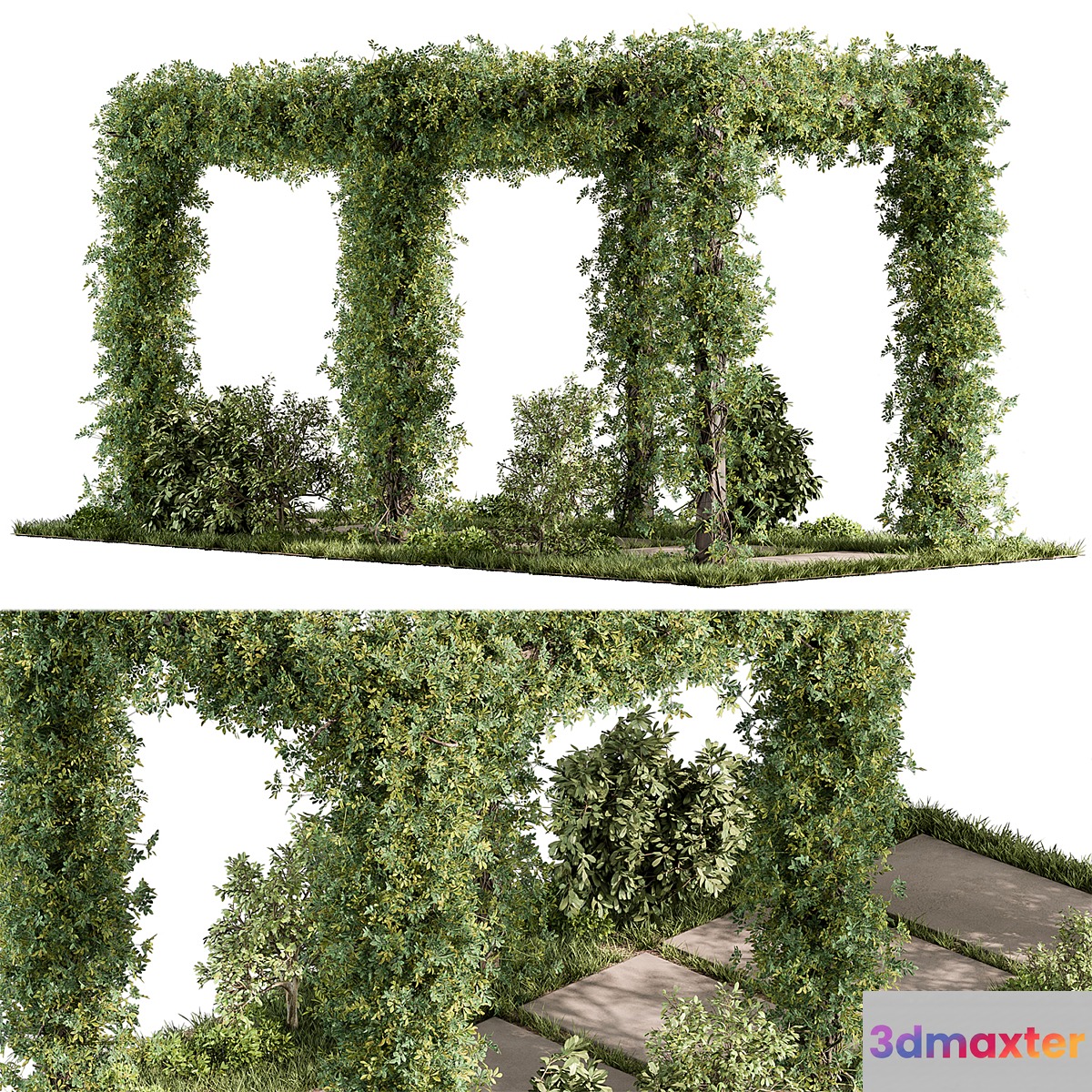 Pergola and Plant - Set 89 3D Max