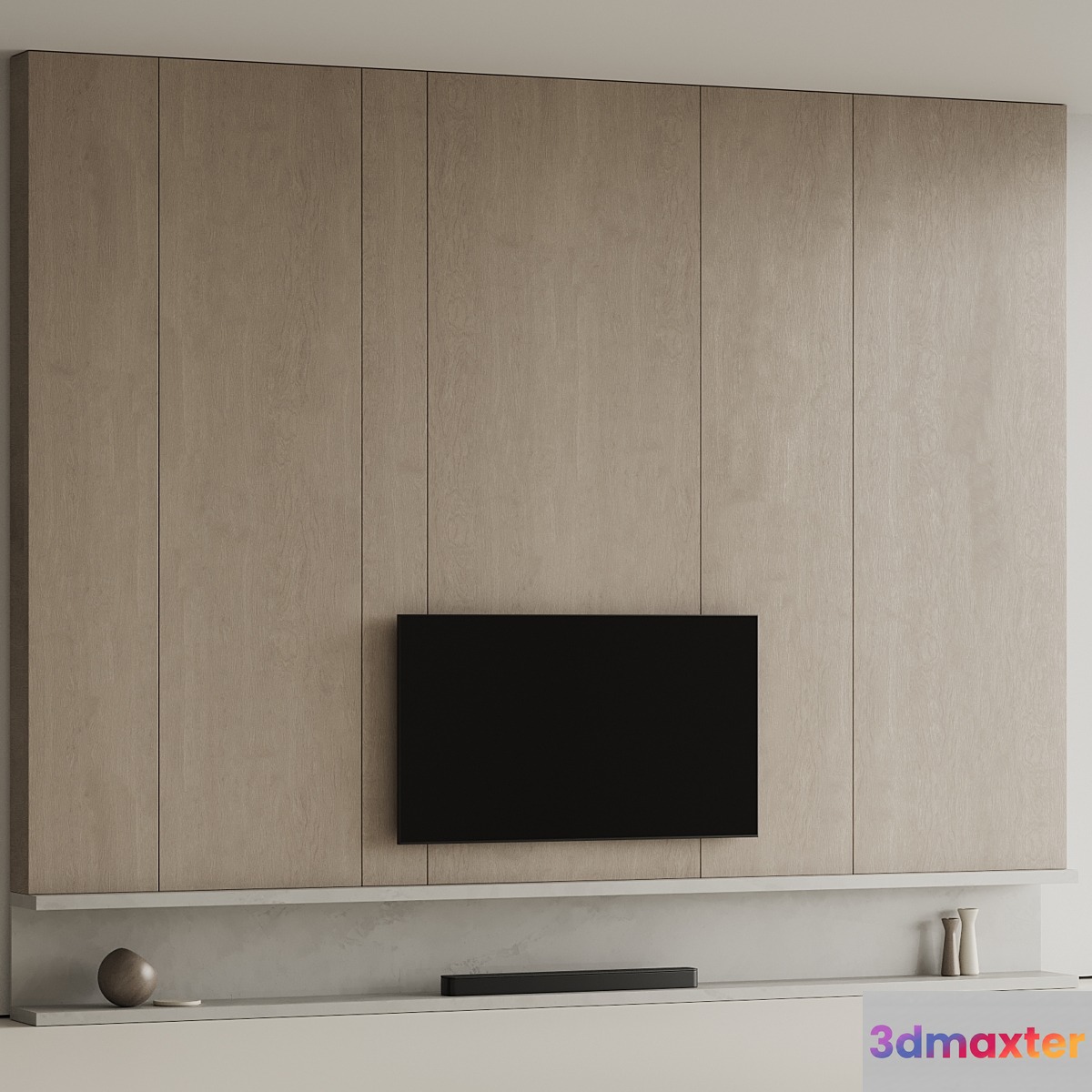TV wall 16 3D Max