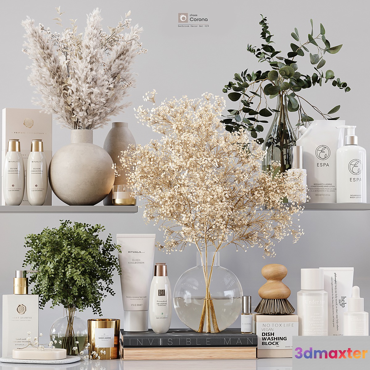 Bathroom Decor Set 029 - No.2 3D Max