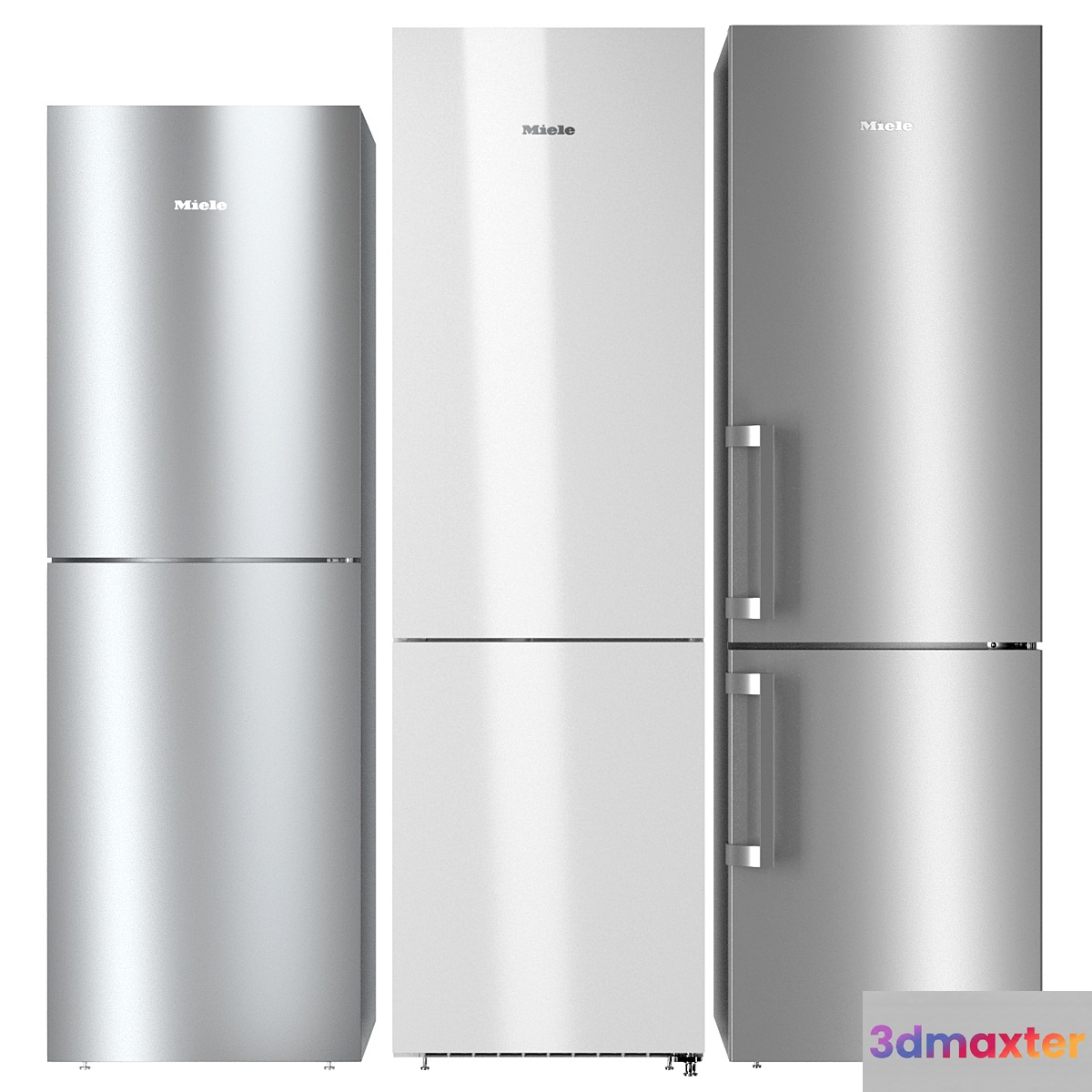 Miele refrigerator set 3D Max