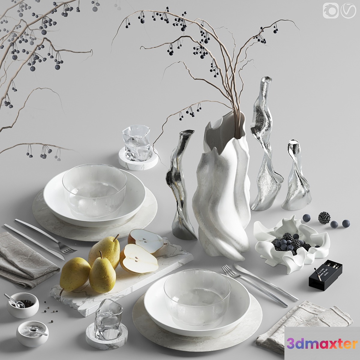 Table setting 85 3D Max