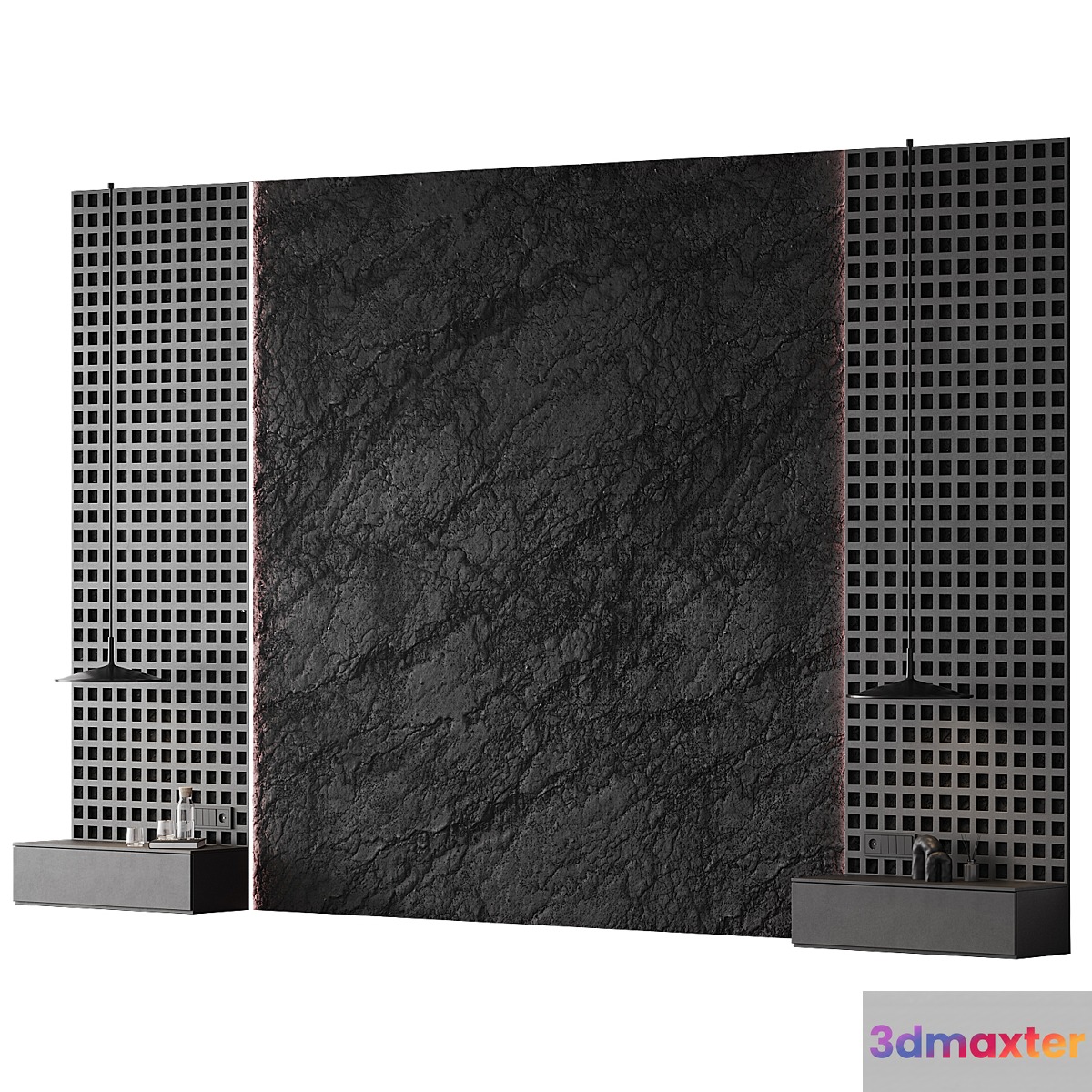 Headboard 003 | bedroom headboard | Wall composition 3D Max