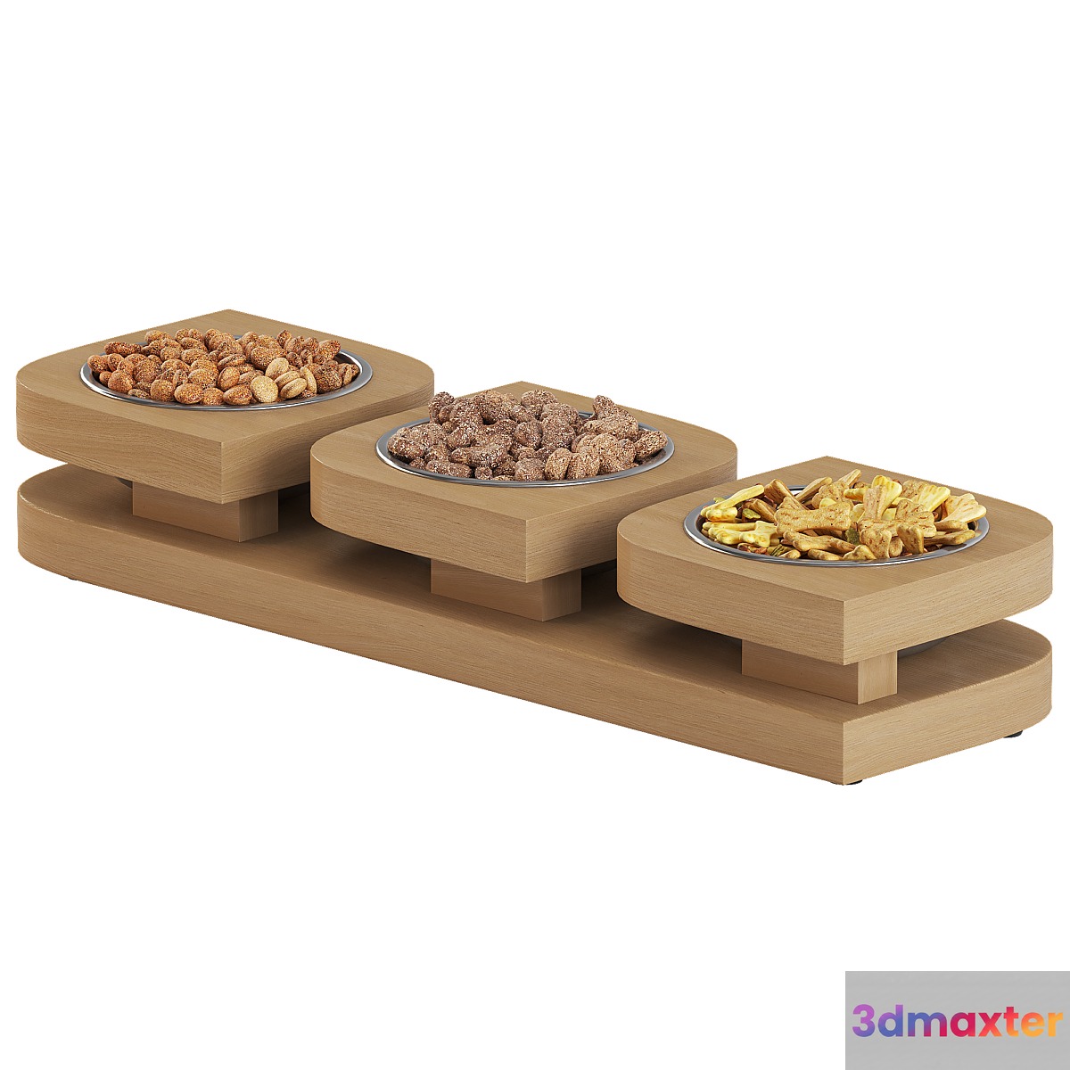 Stand with bowls Bedfor Bloom Trio S 3D Max