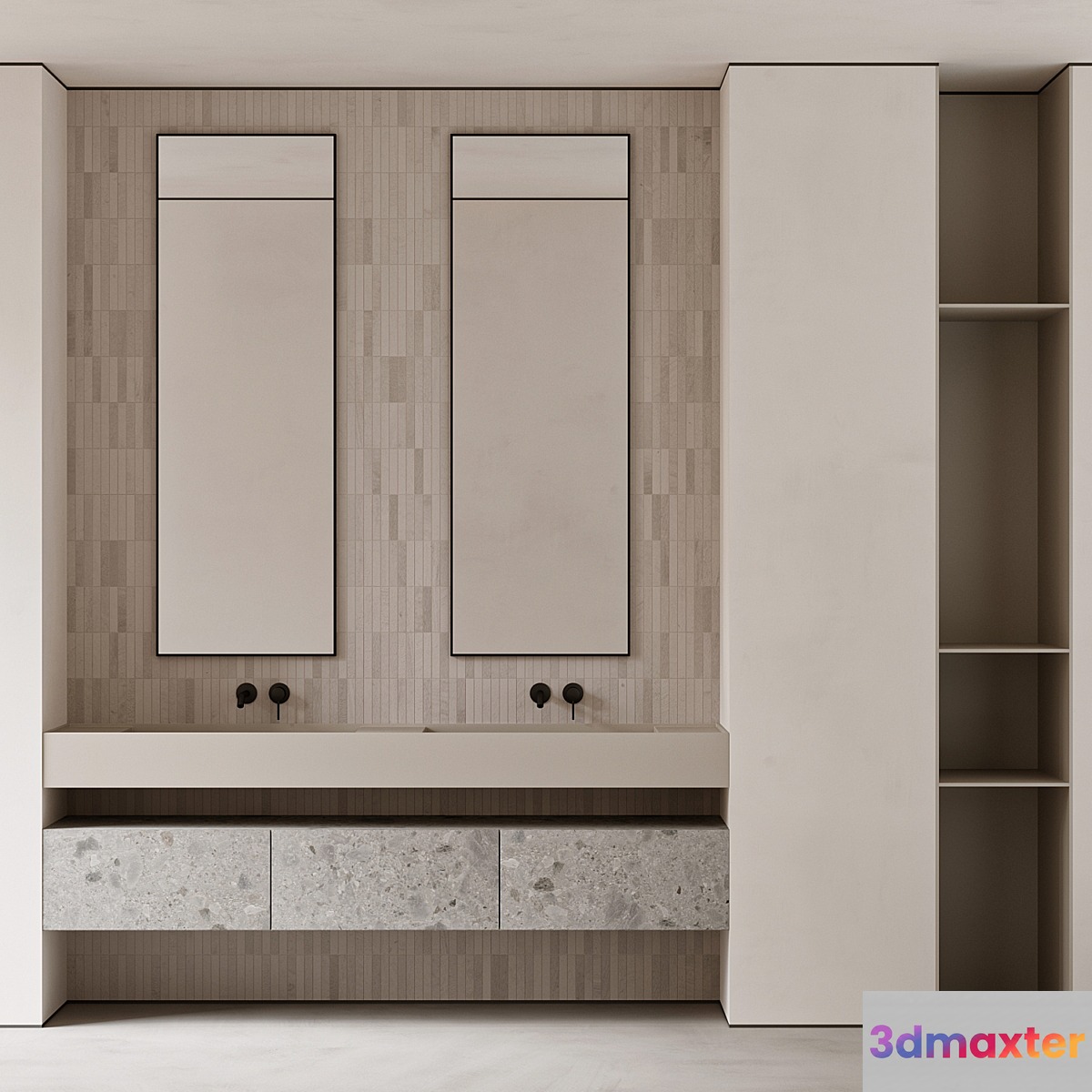 Bathroom furniture 03 3D Max