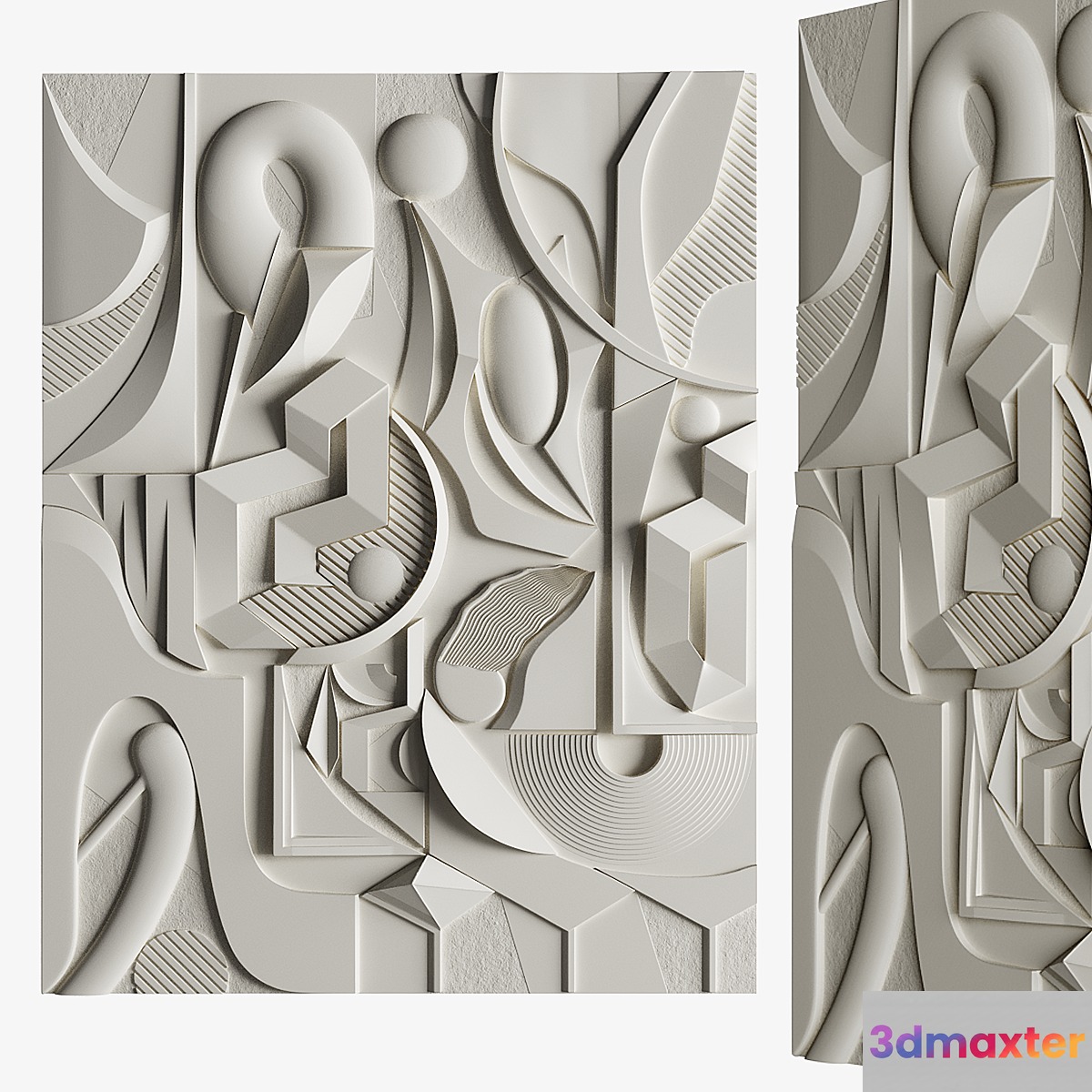 Decorative wall panel_Devil's Purse 3D Max