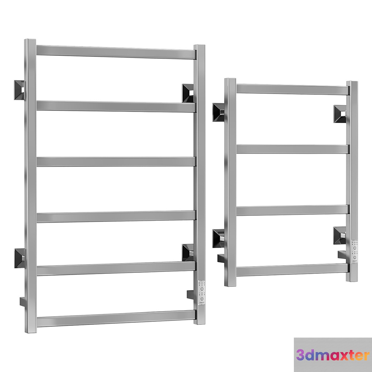 Electric heated towel rail Dvin J plaza neo 3D Max