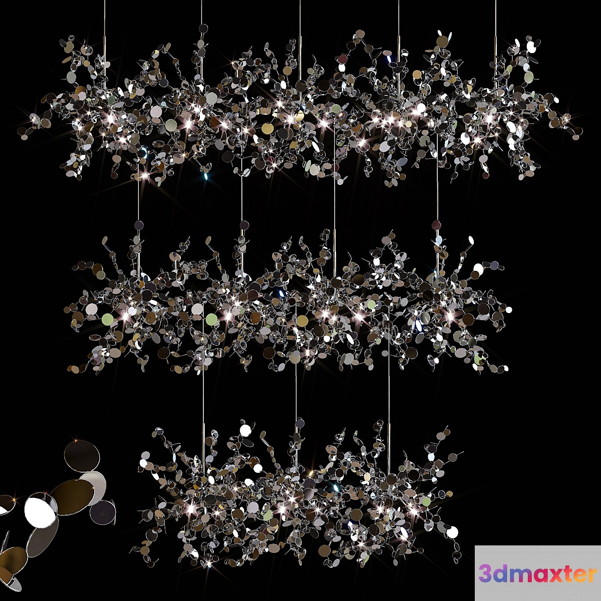 Pendant lamps Loft It Spark 2 3D Max
