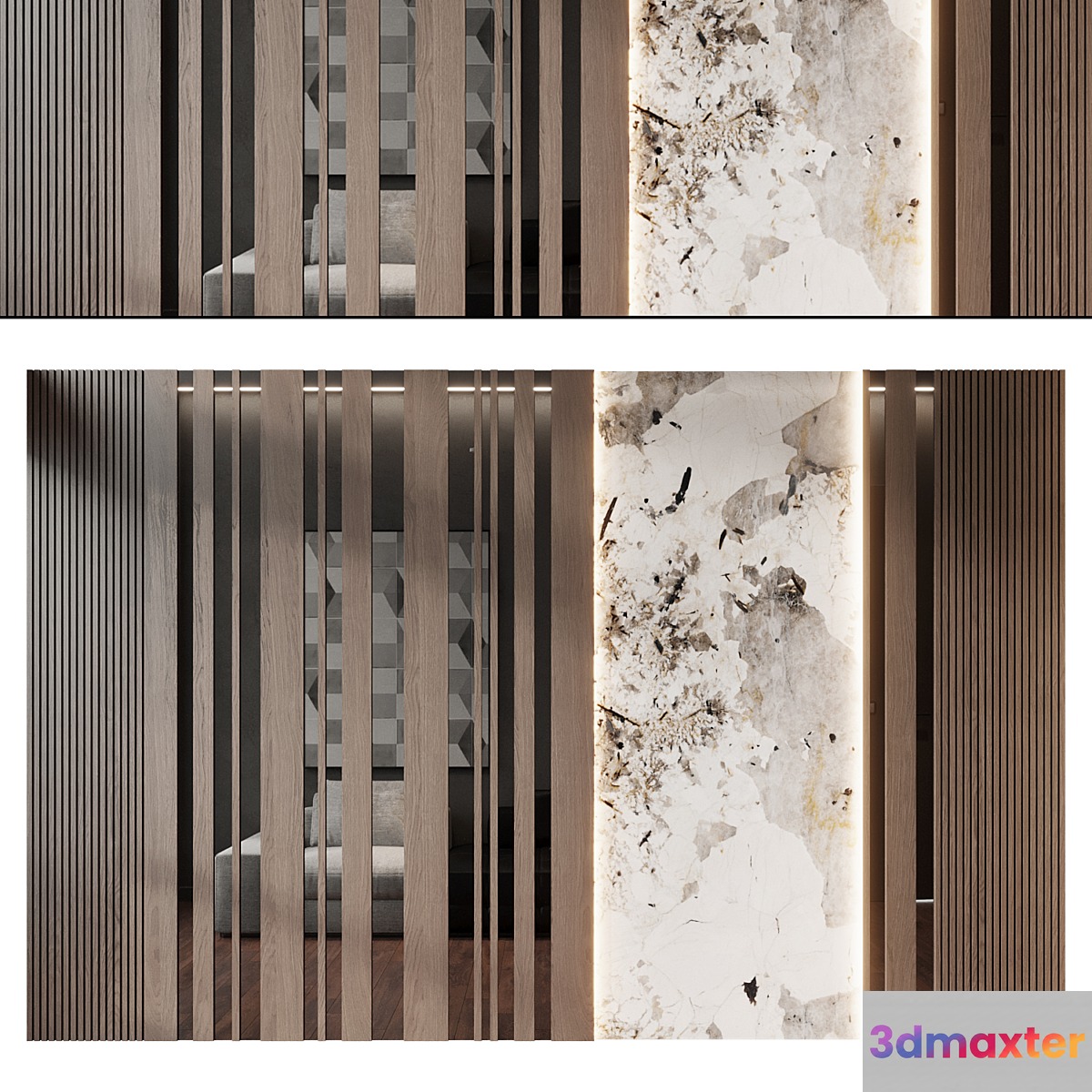 wall panels | set 263 3D Max