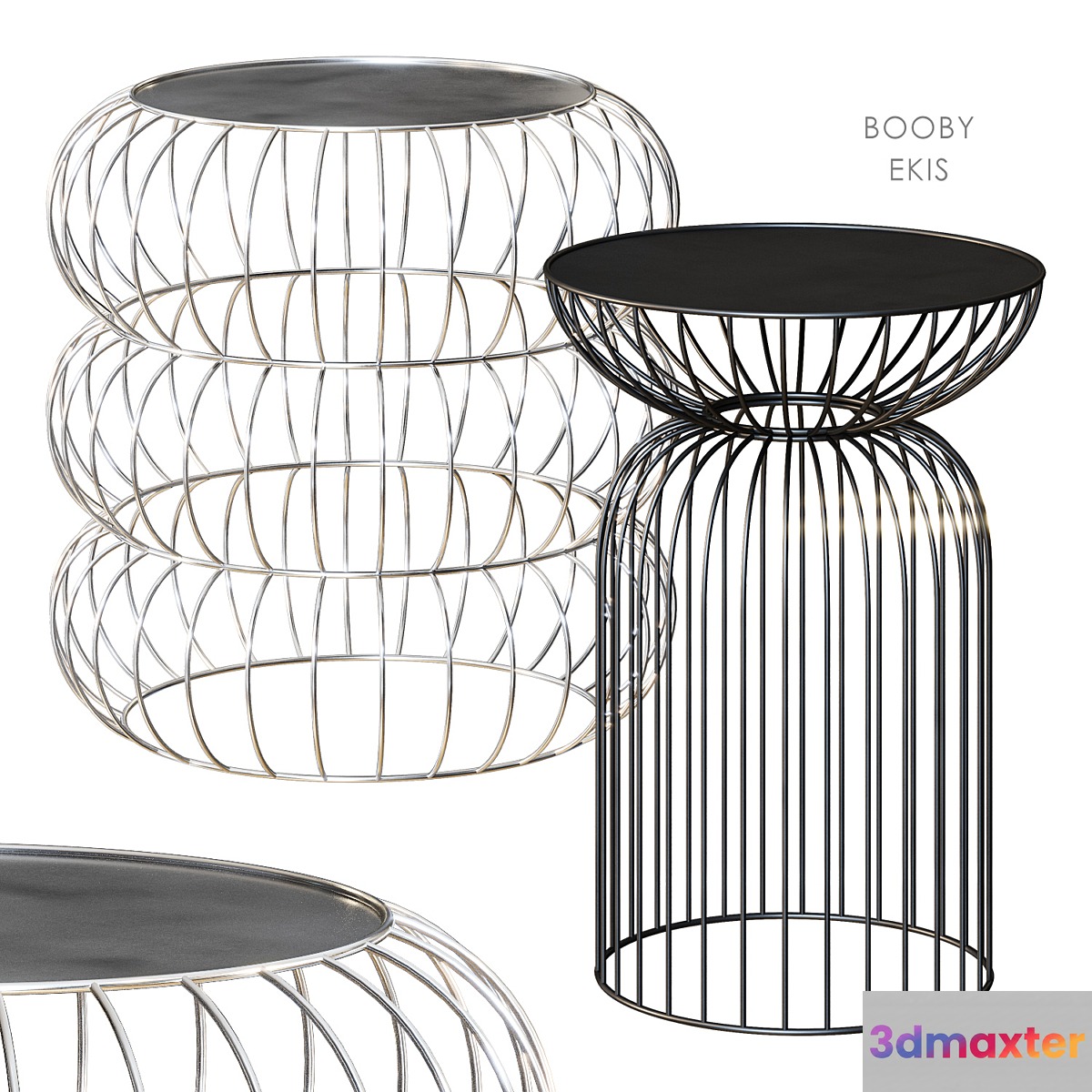 Booby Ekis side table La Redoute 3D Max