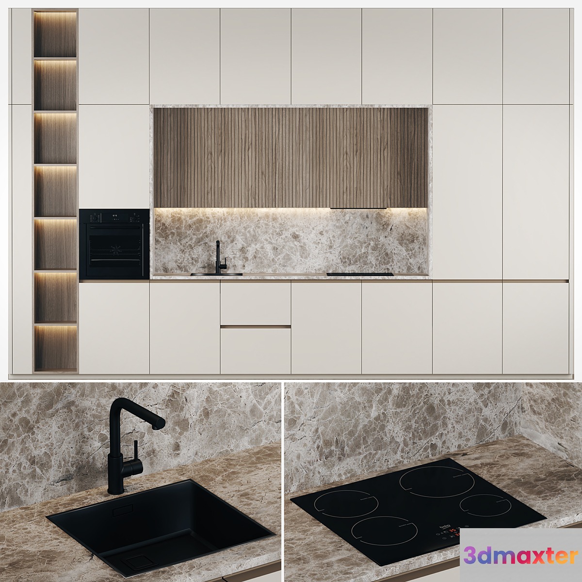 KITCHEN MODEL 8 3D Max